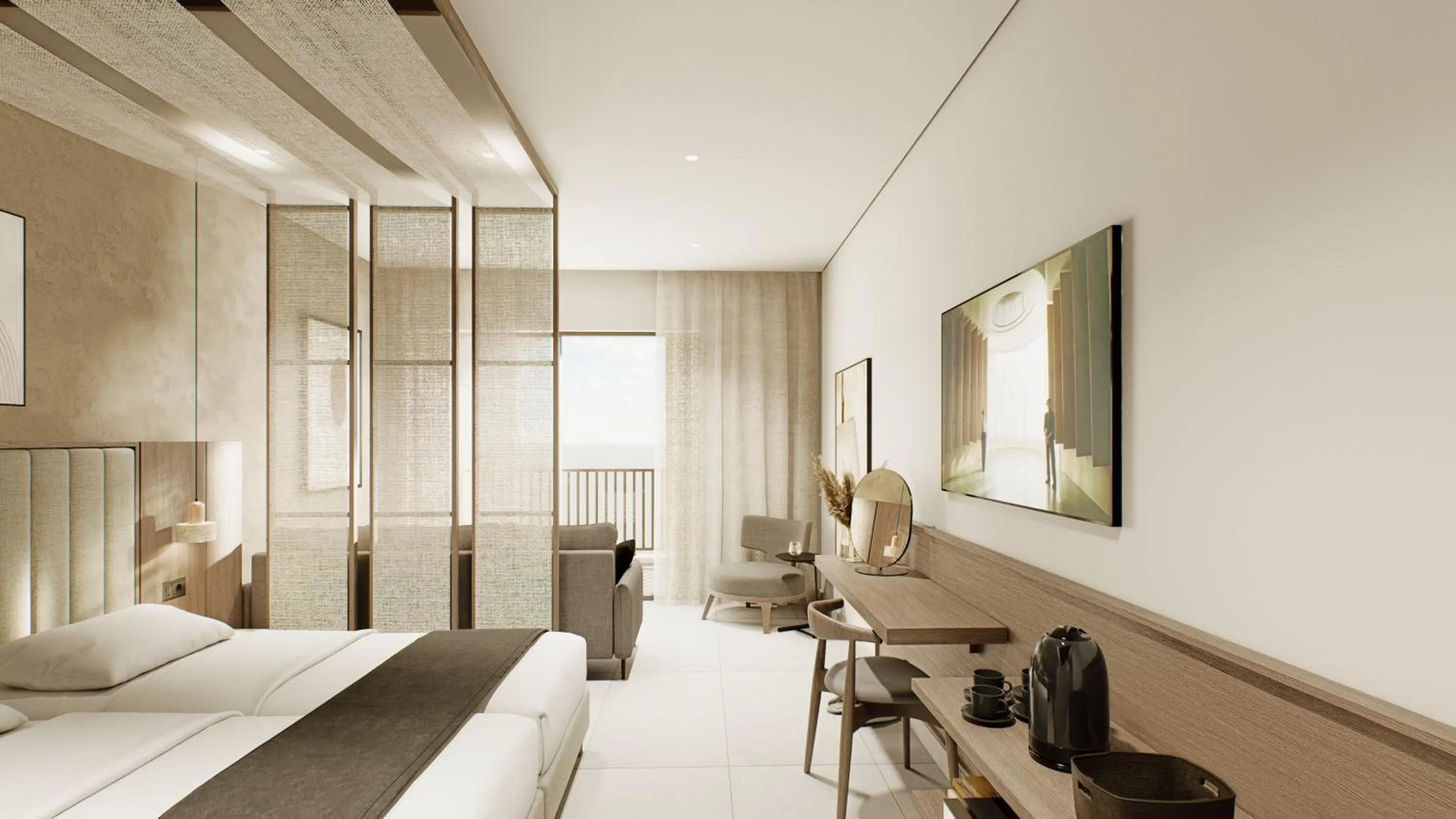 Bed in Diana Palace Hotel Zakynthos