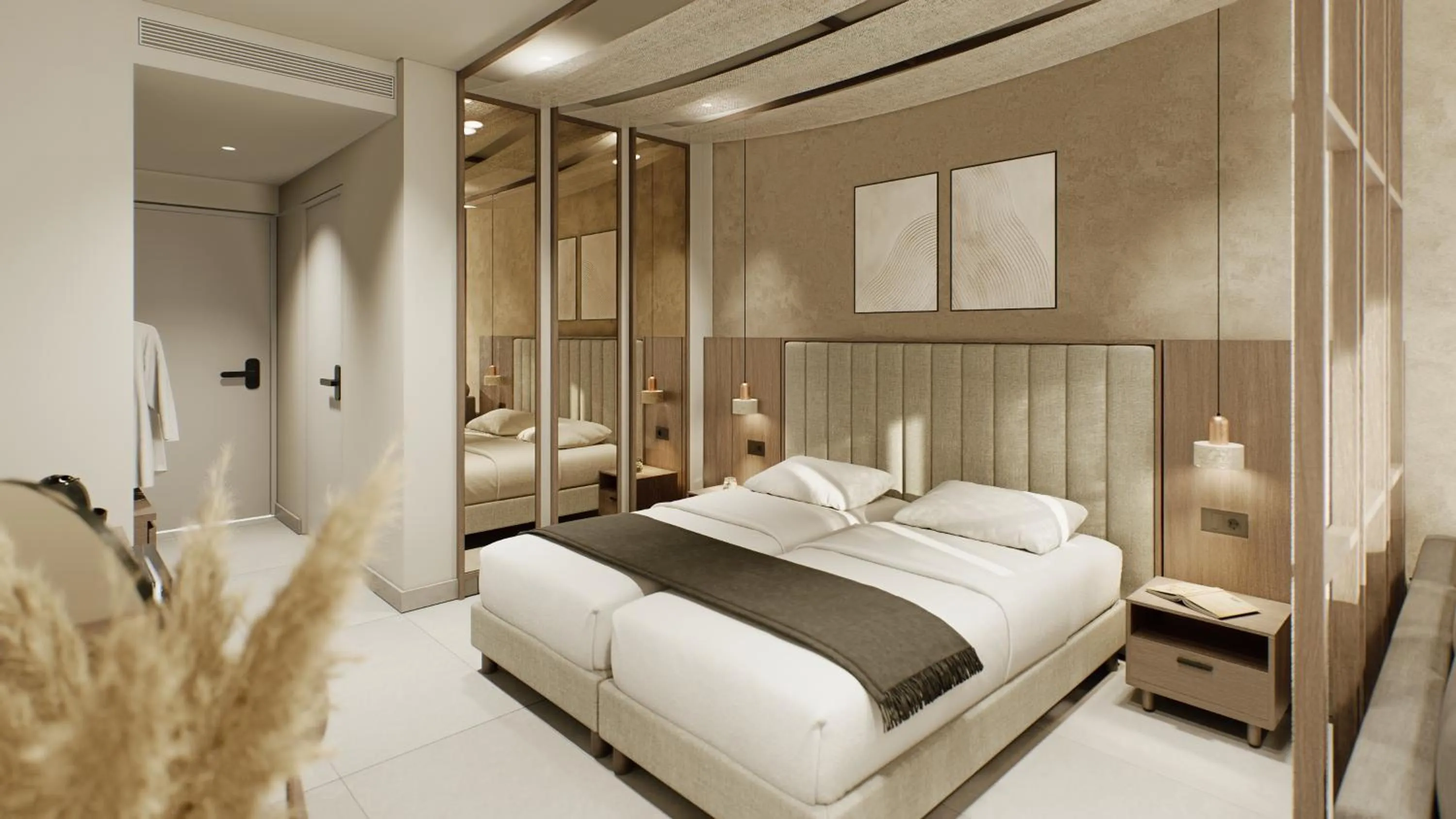 Bed in Diana Palace Hotel Zakynthos