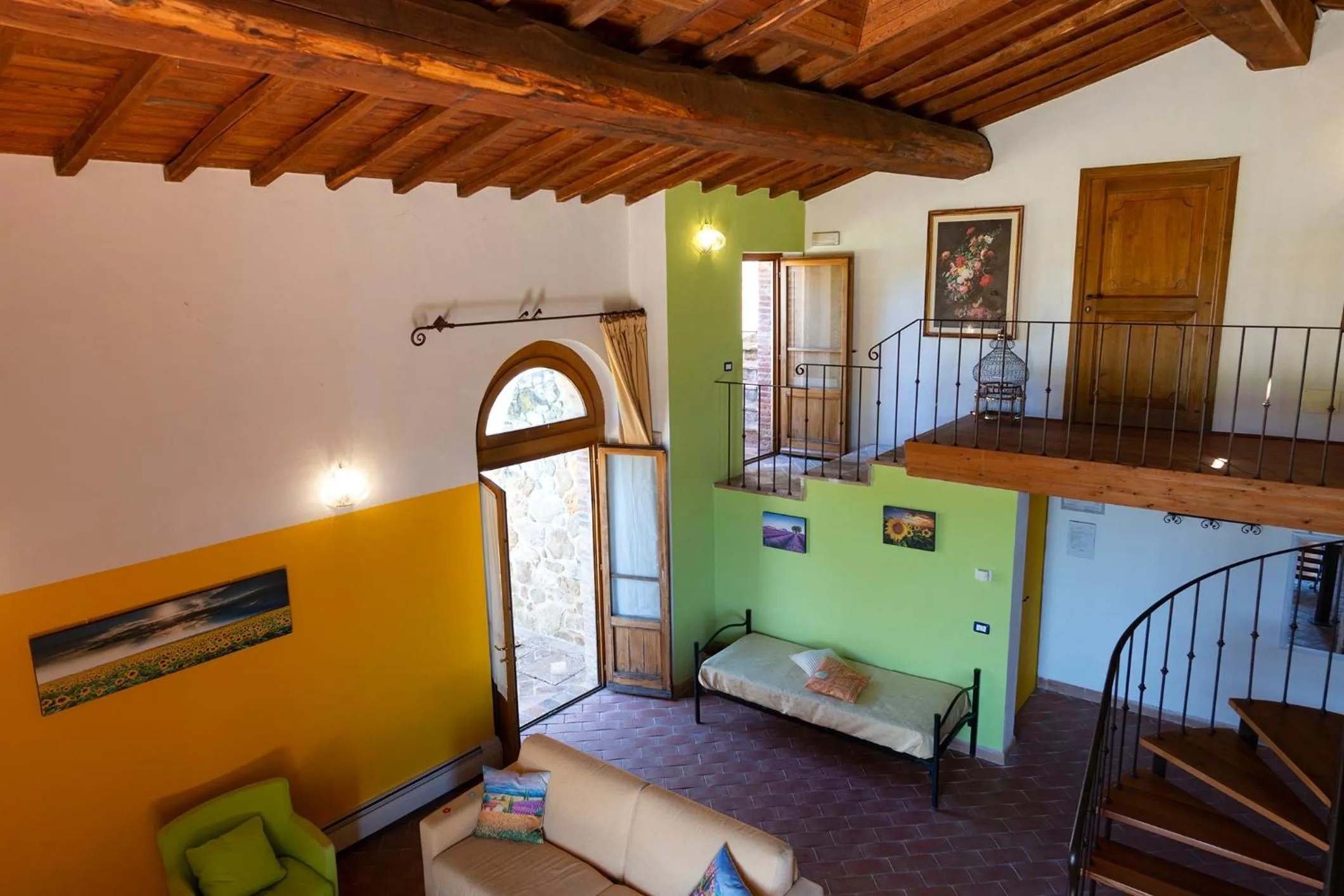 Living room, Bed in Locanda Vesuna Hotel Countryhouse