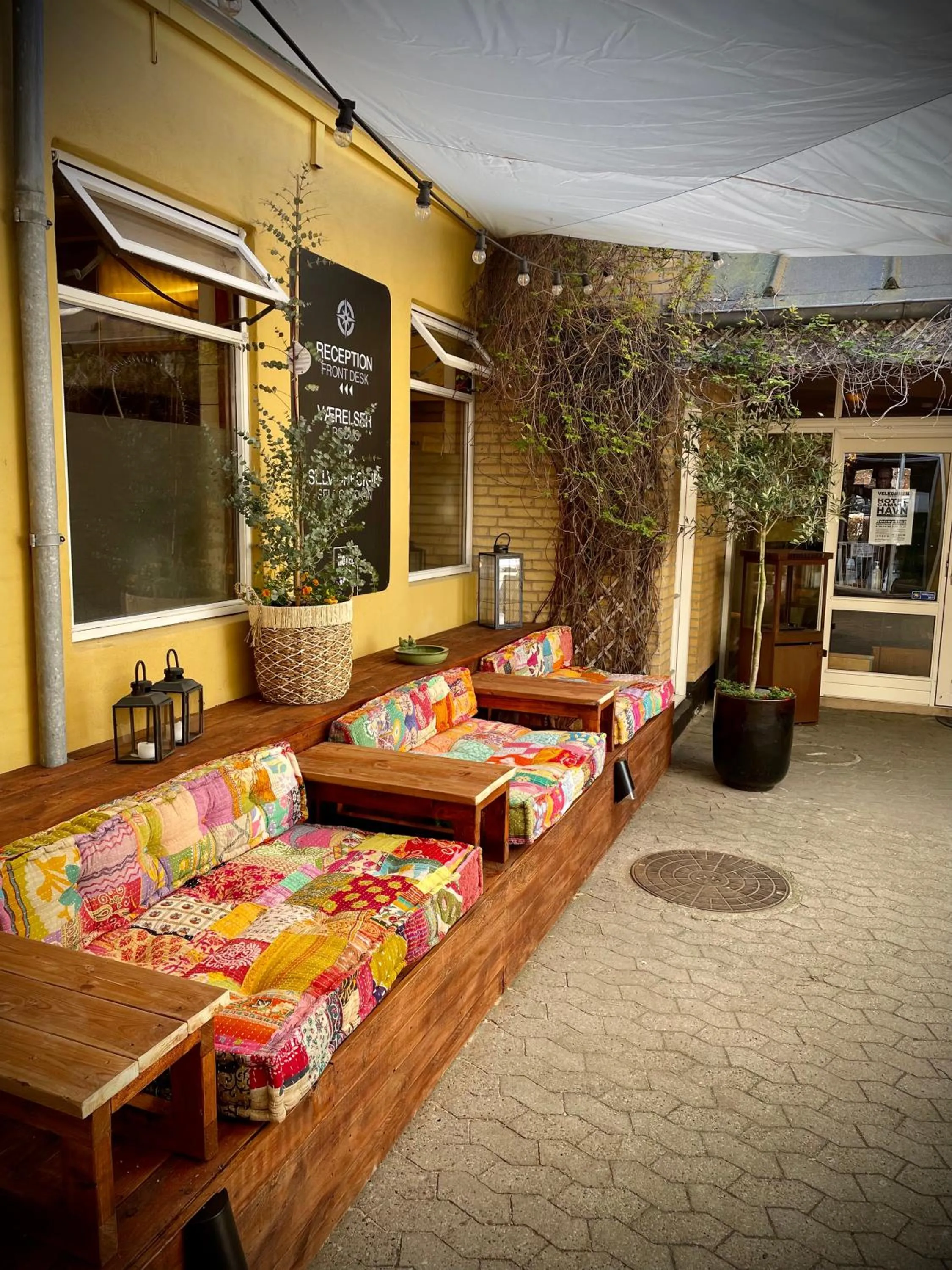 Patio in Hotel Gammel Havn