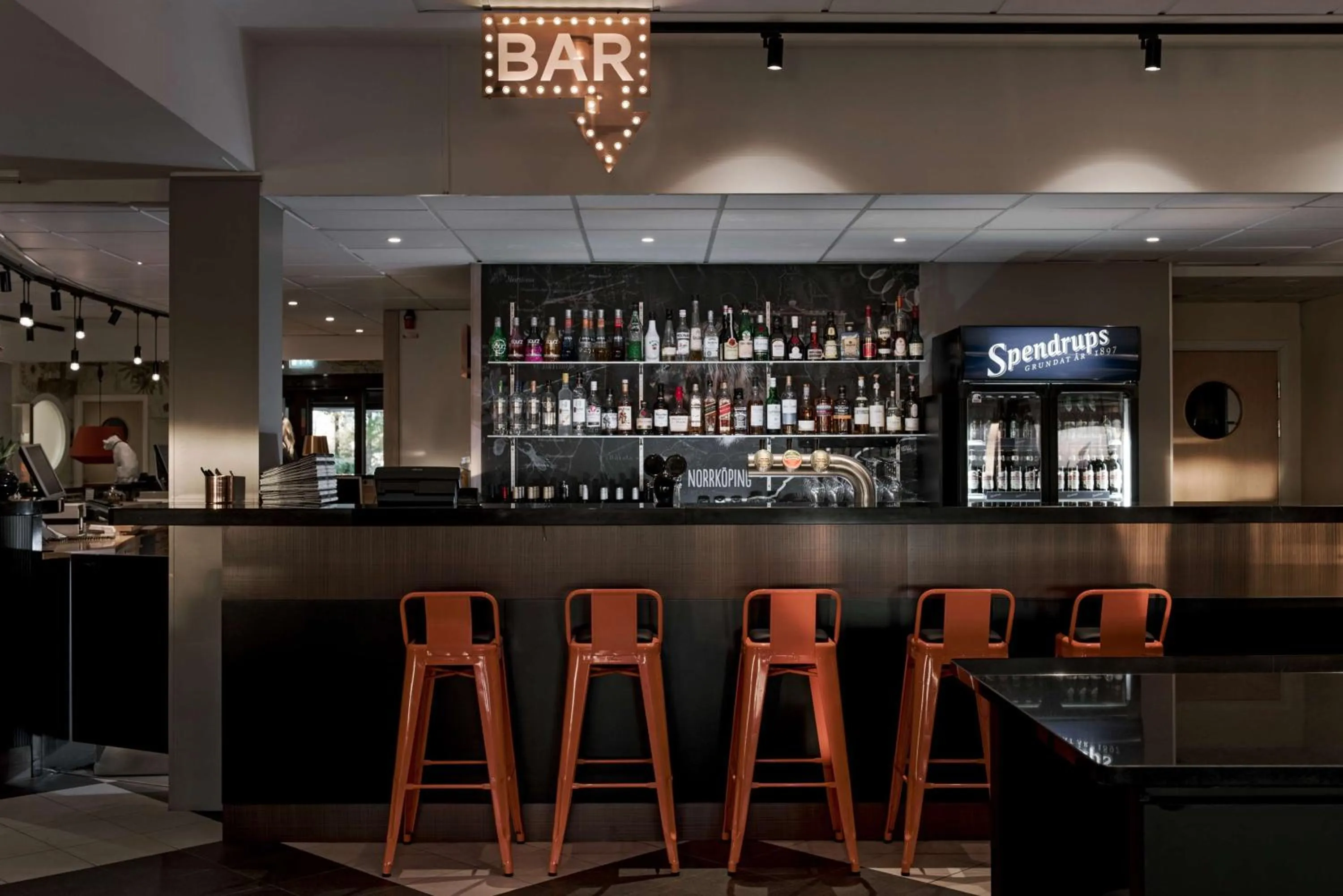 Lounge or bar in Scandic Norrköping Nord