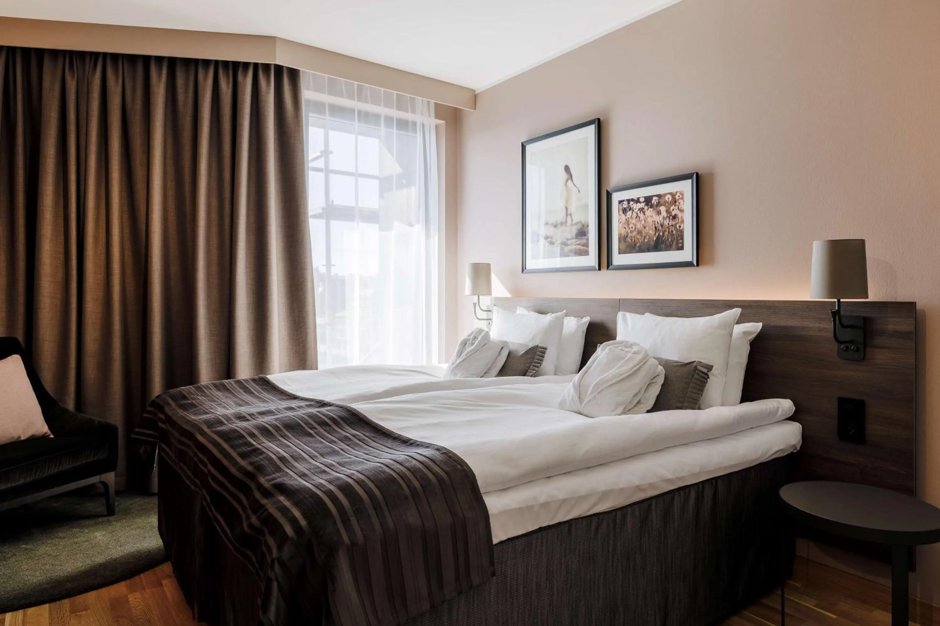 Bedroom, Bed in Scandic Strömmen