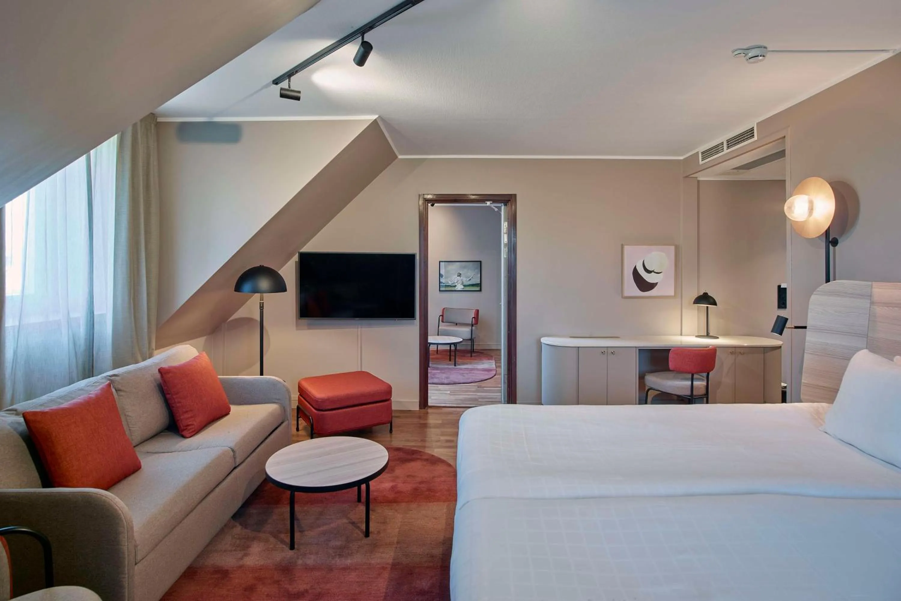 Bedroom, Bed in Scandic Strömmen