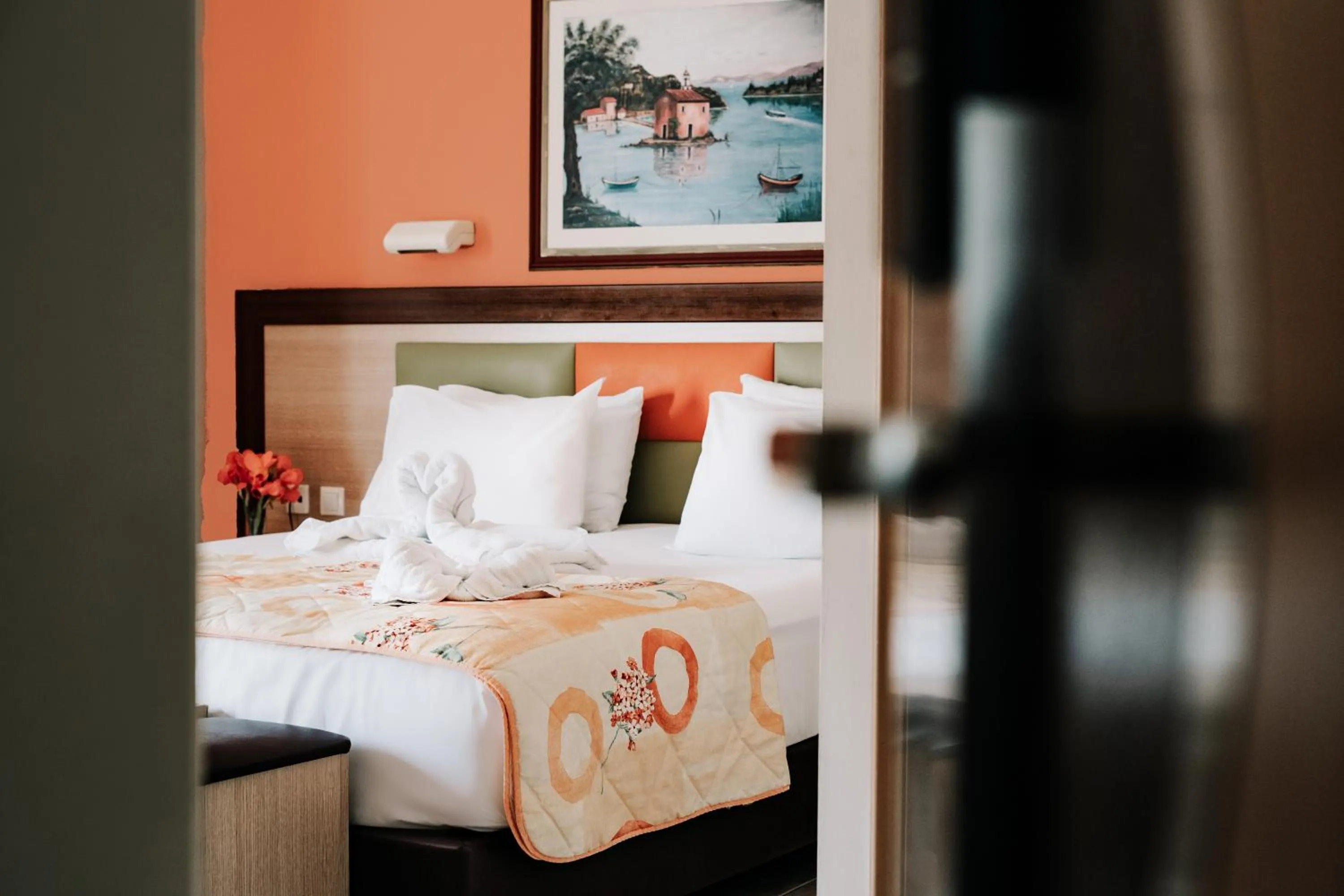 Bed in Maltezos Hotel