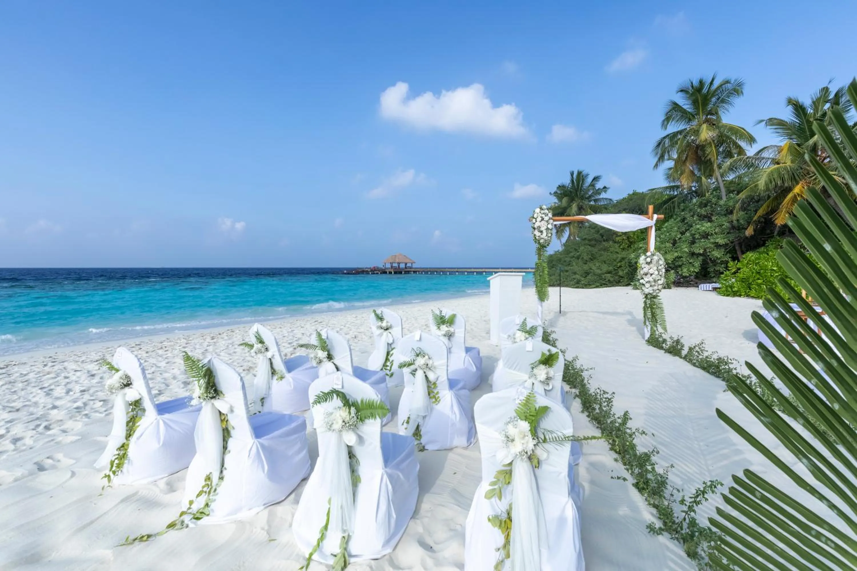 wedding in Reethi Faru Resort