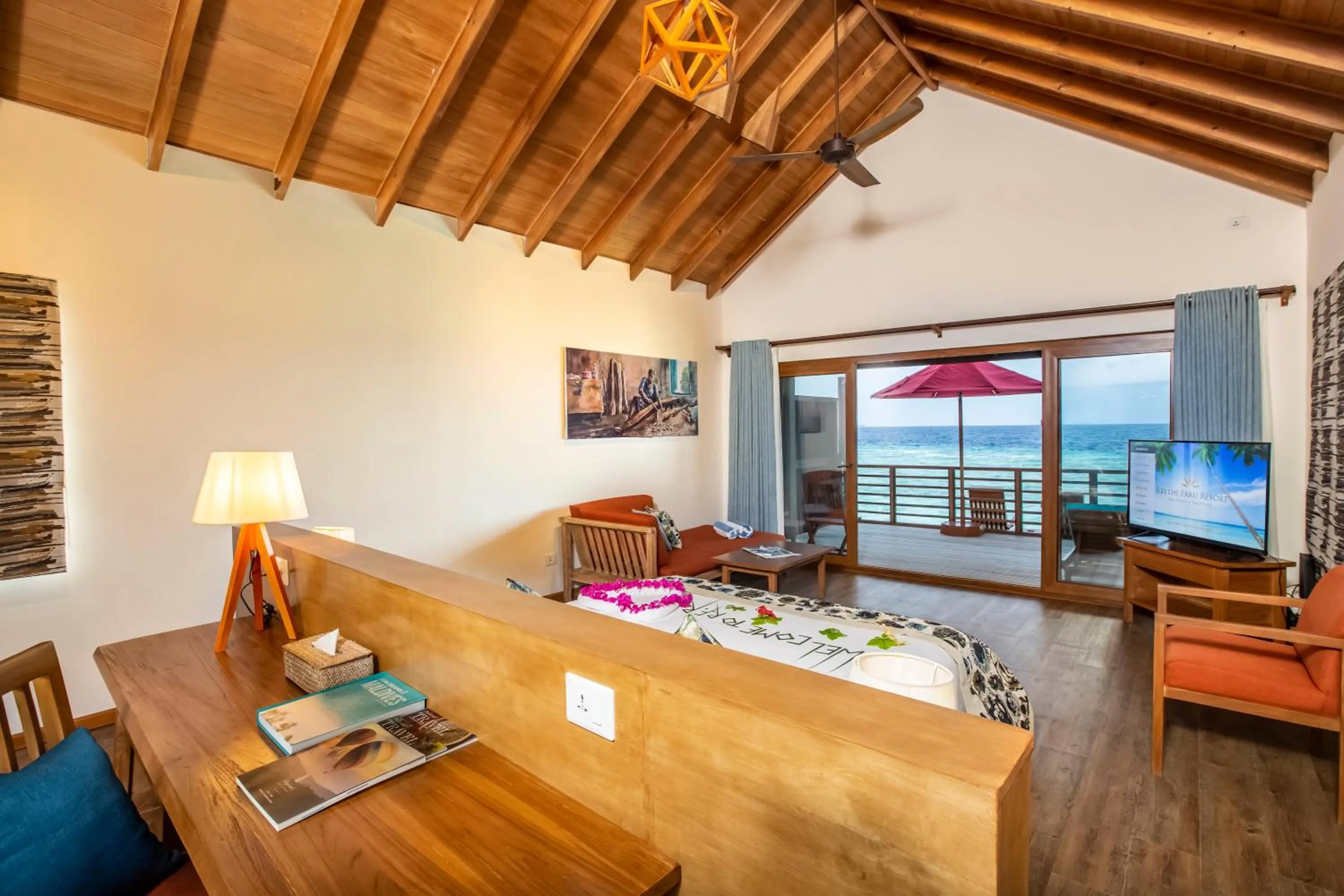 Living room in Reethi Faru Resort