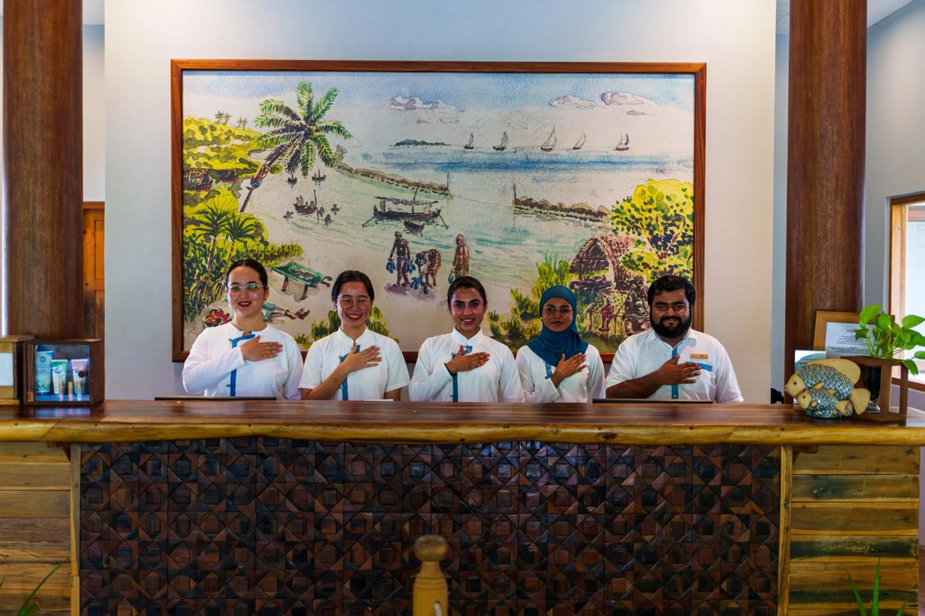 Staff in Reethi Faru Resort