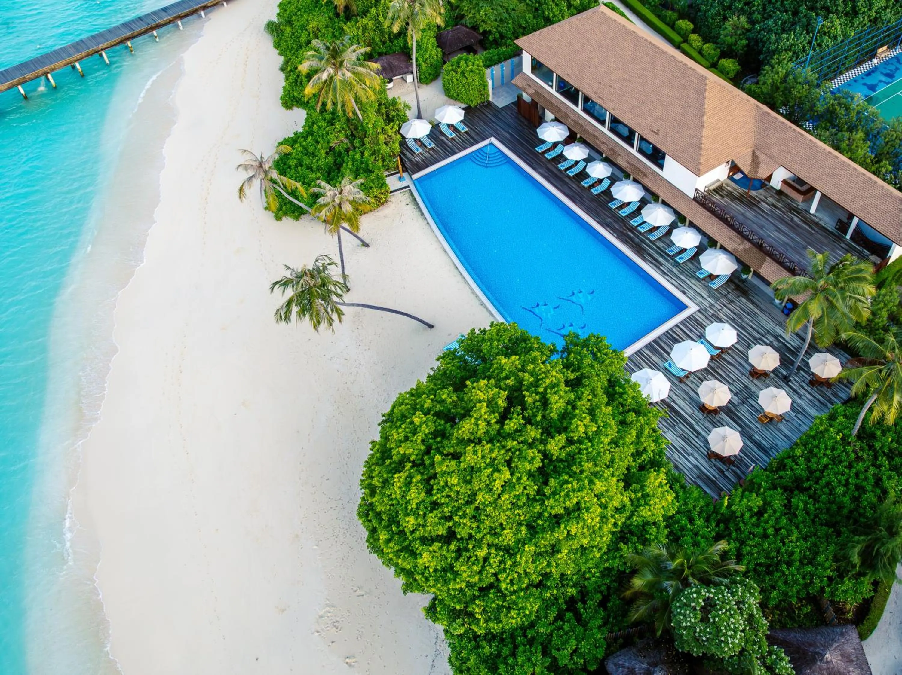 Swimming pool in Reethi Faru Resort