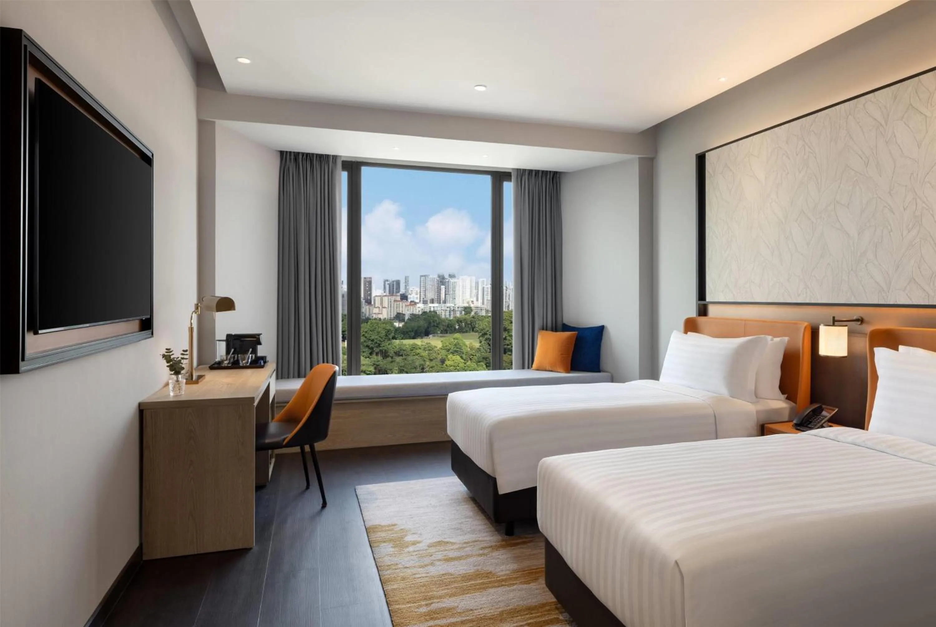 Photo of the whole room, Bed in Wyndham Singapore Hotel