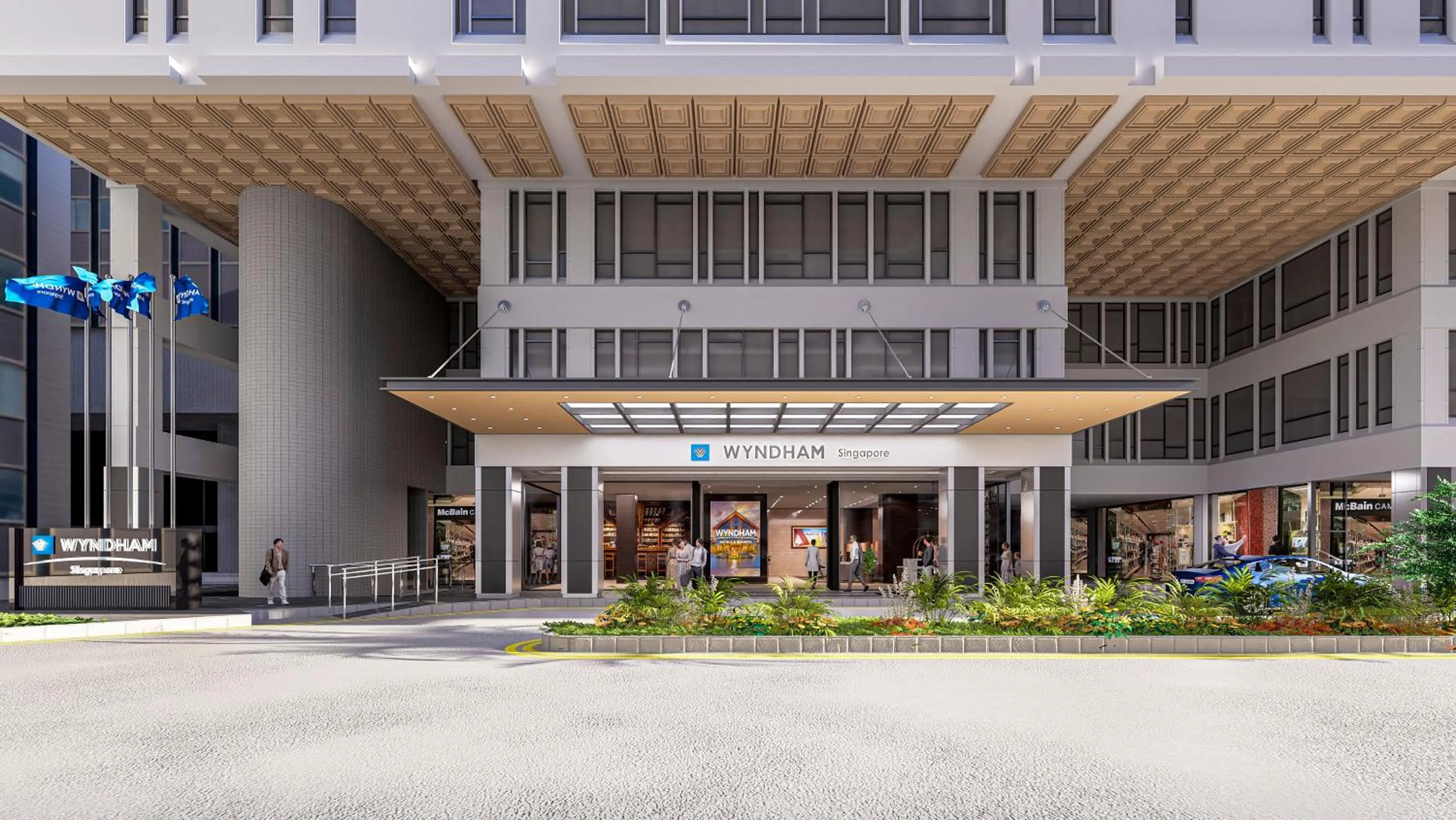 Property building in Wyndham Singapore Hotel
