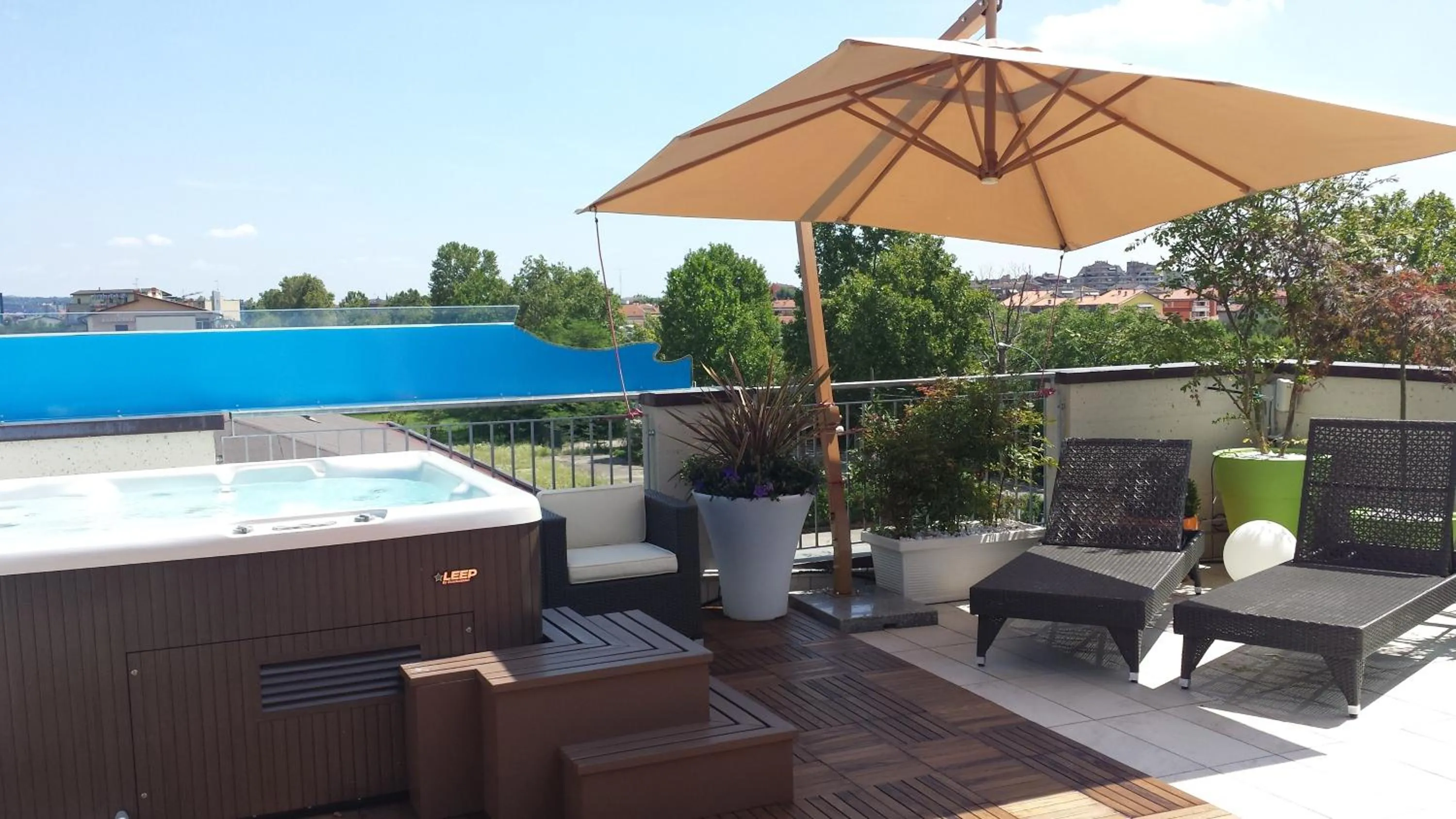Balcony/Terrace in La Grotta Hotel