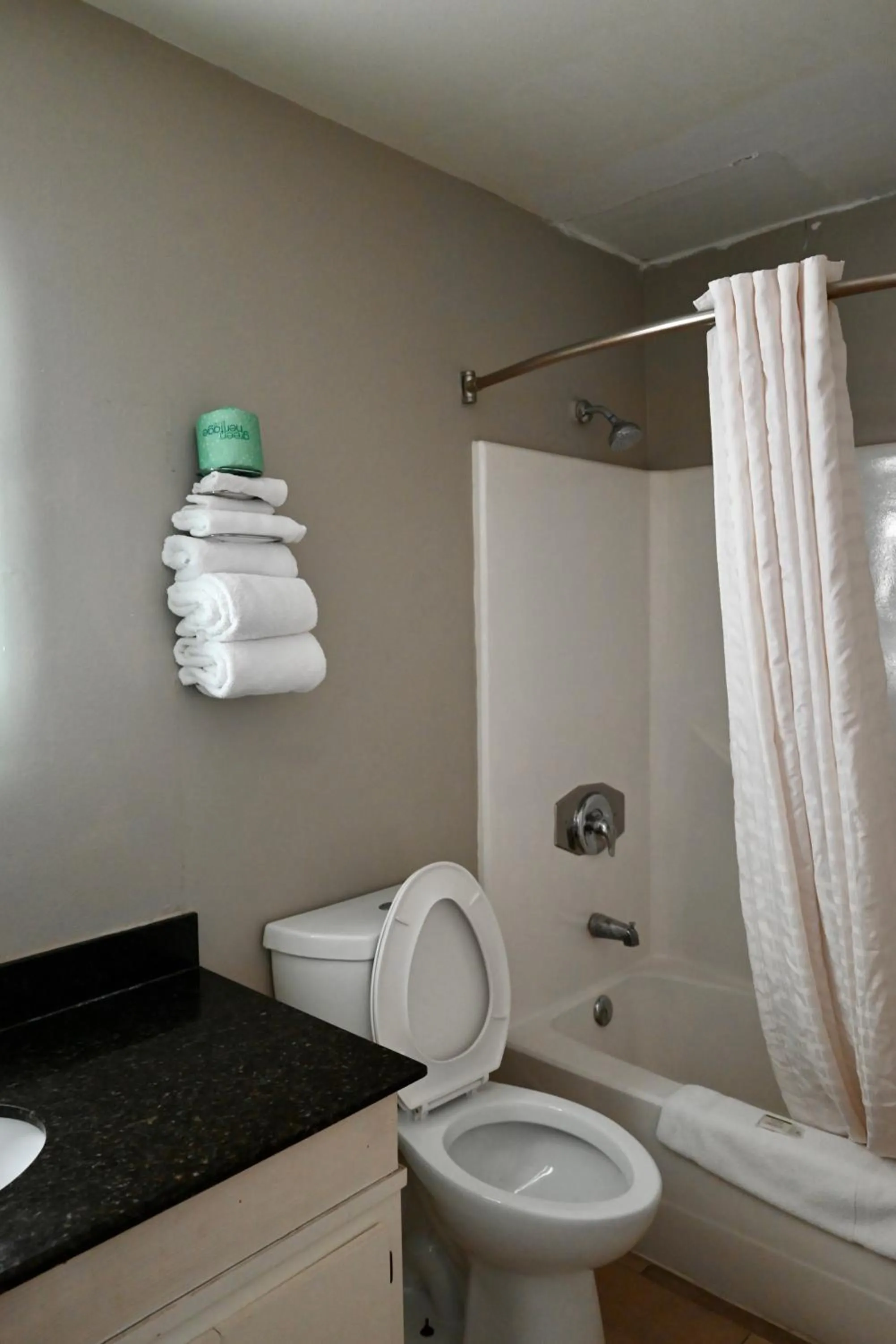 Bathroom in Howard Johnson by Wyndham Near Schlitterbahn