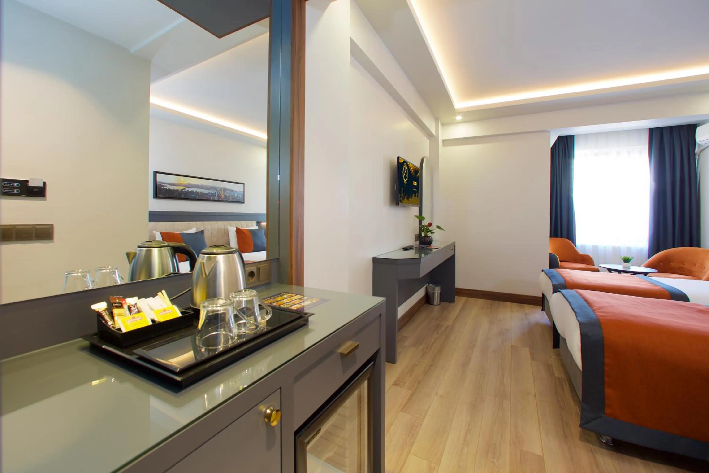 Photo of the whole room, Bed in Hotel Eyfel