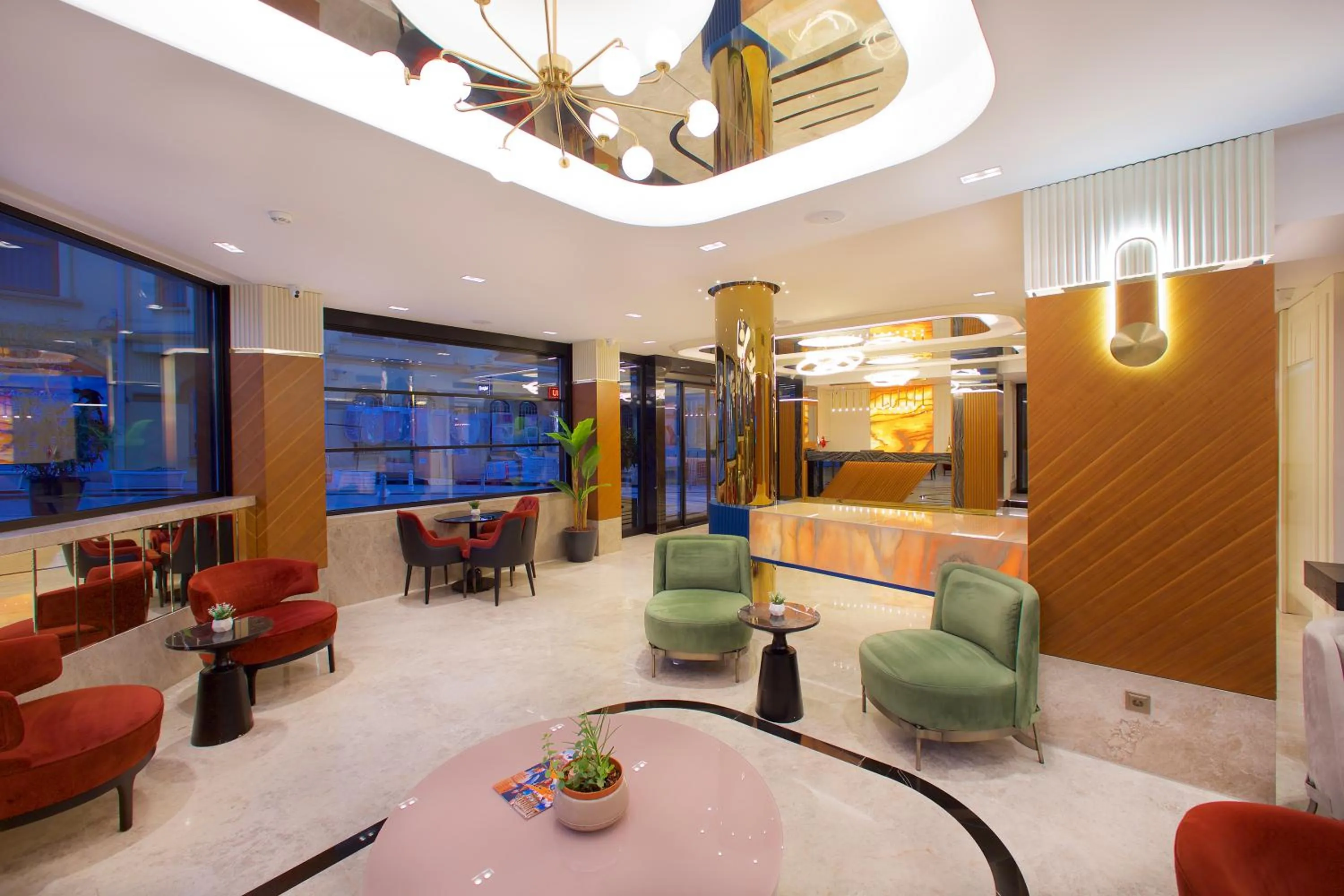 Seating area in Hotel Eyfel