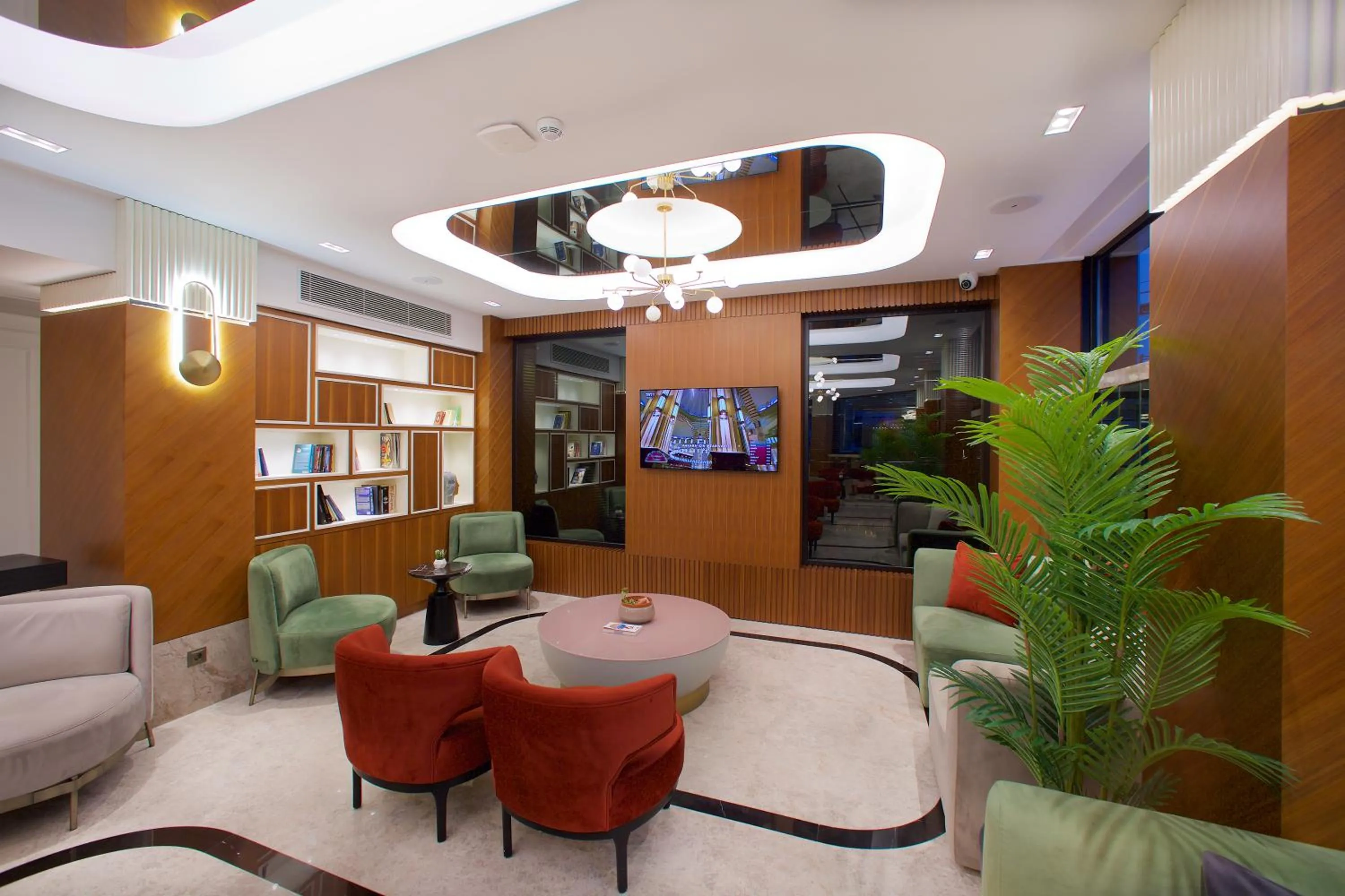 Lobby or reception in Hotel Eyfel