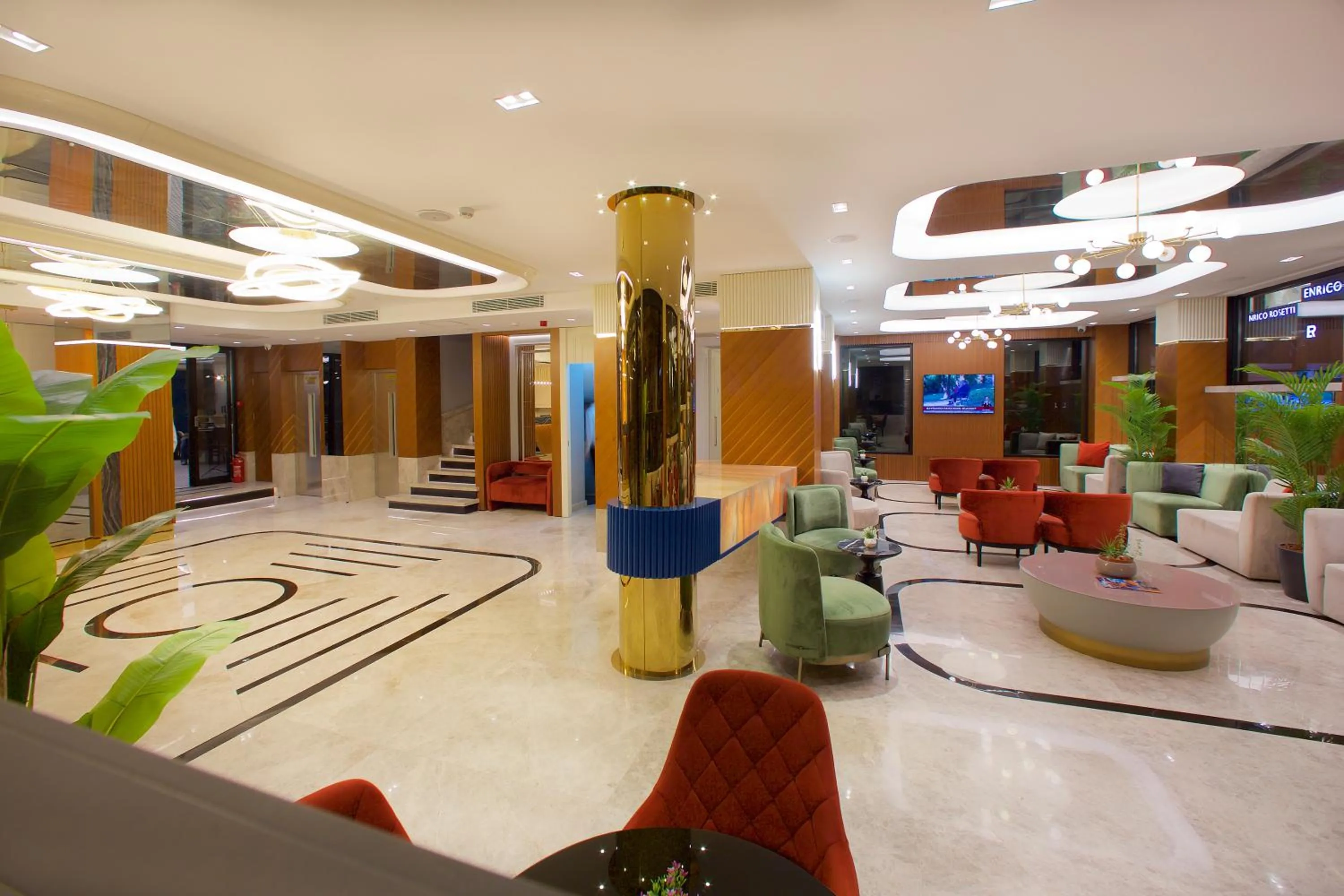 Lobby or reception in Hotel Eyfel