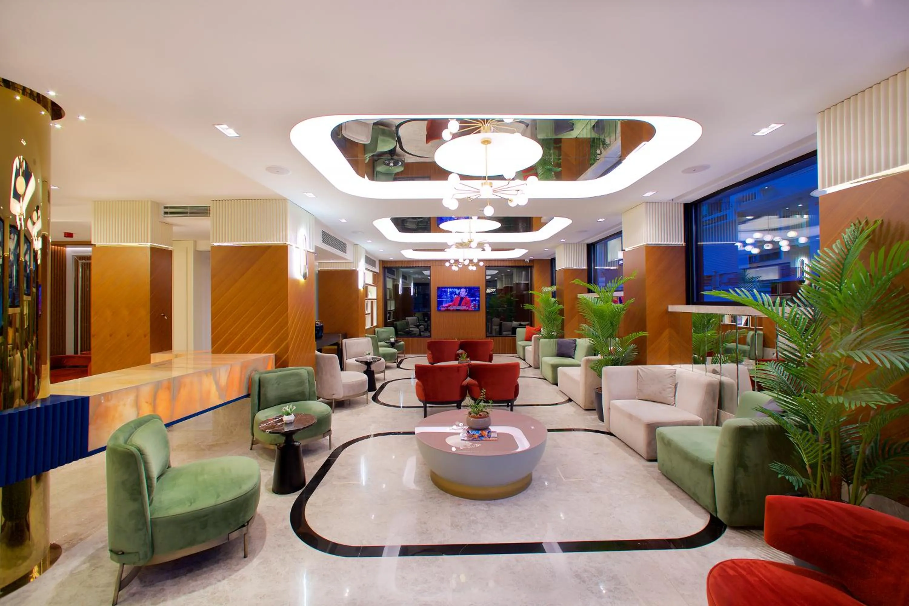Lobby or reception in Hotel Eyfel