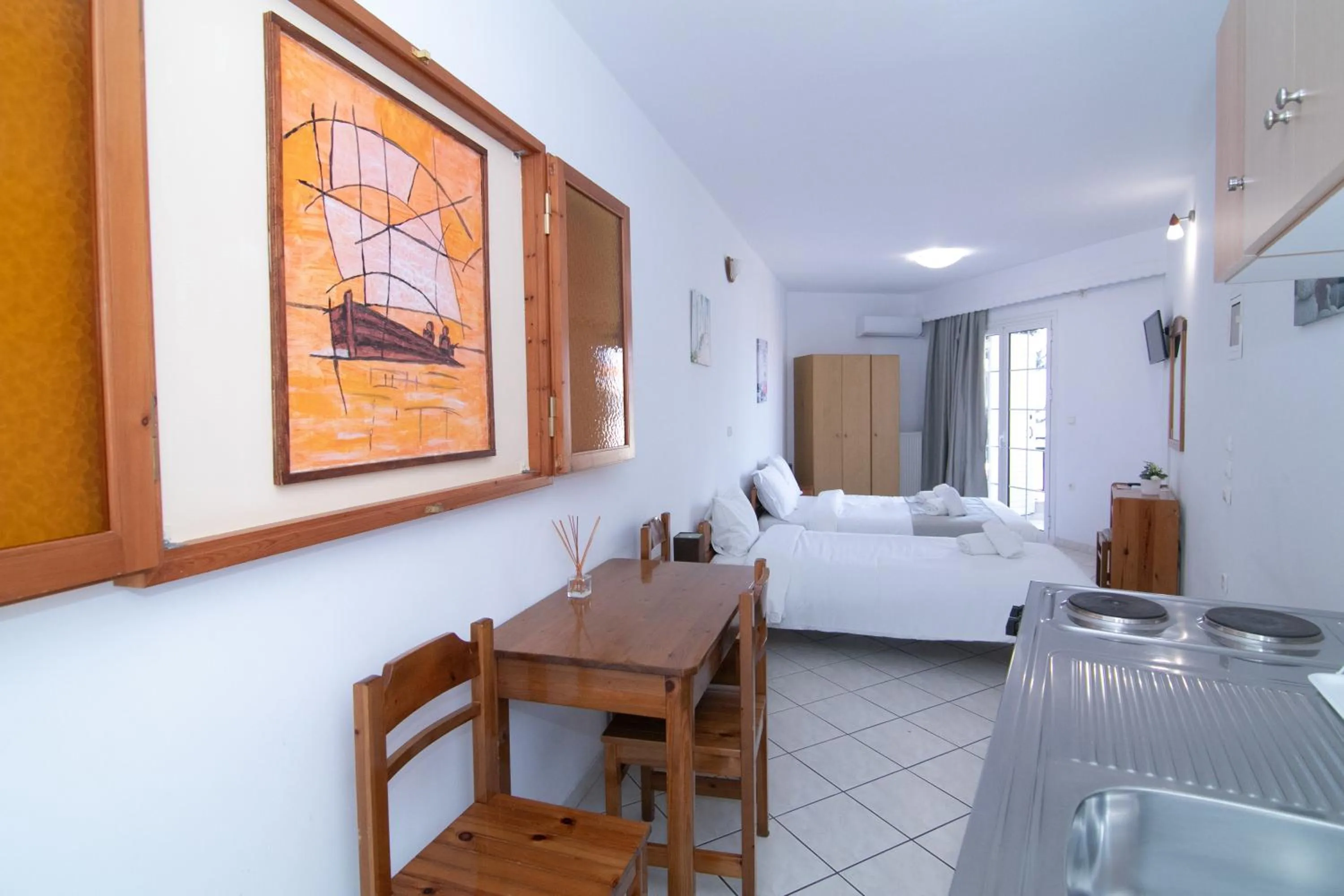 Bed in Malvasia Corner Studios - ex Romeo's House