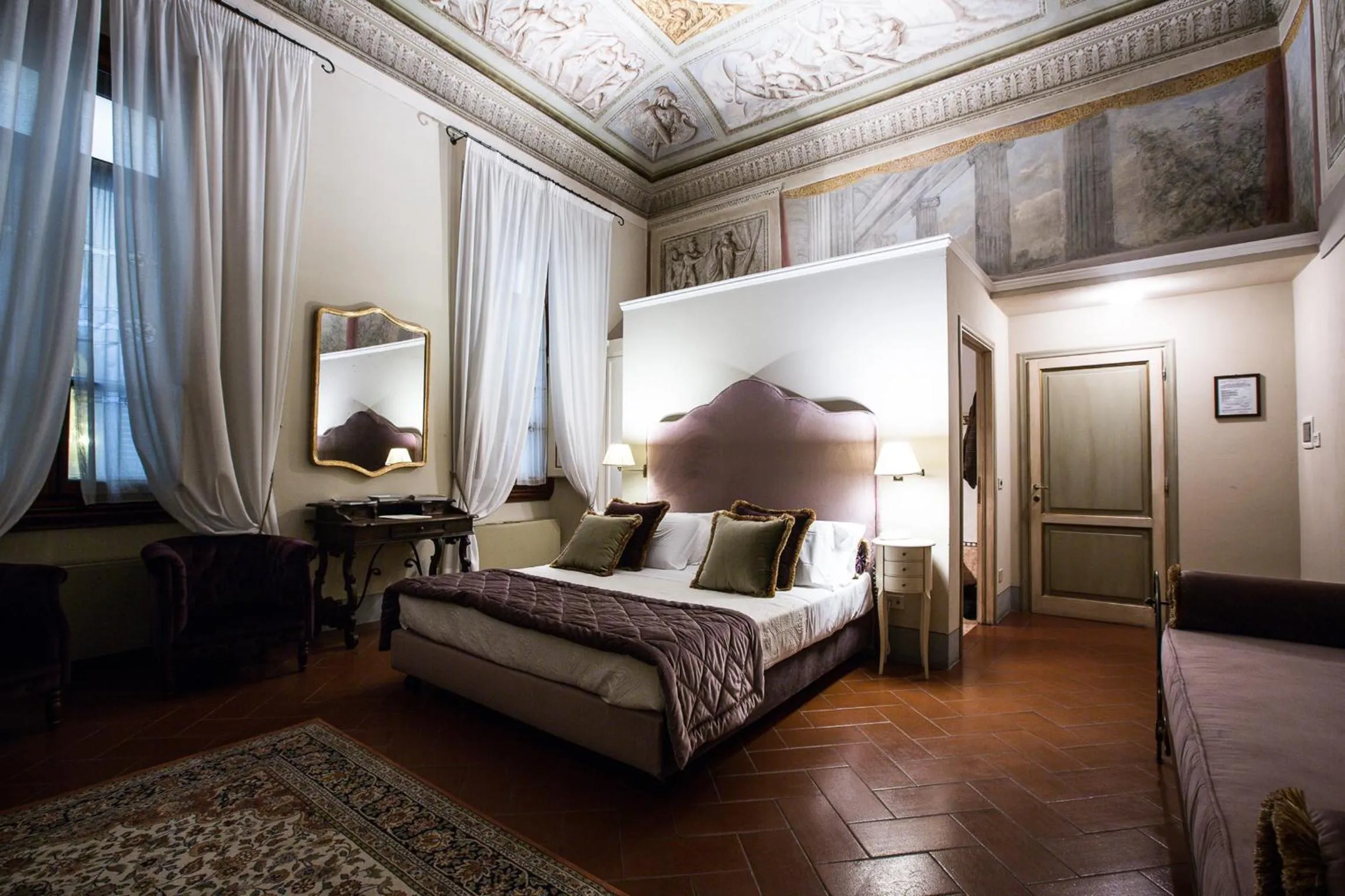 Bedroom, Bed in Hotel Burchianti