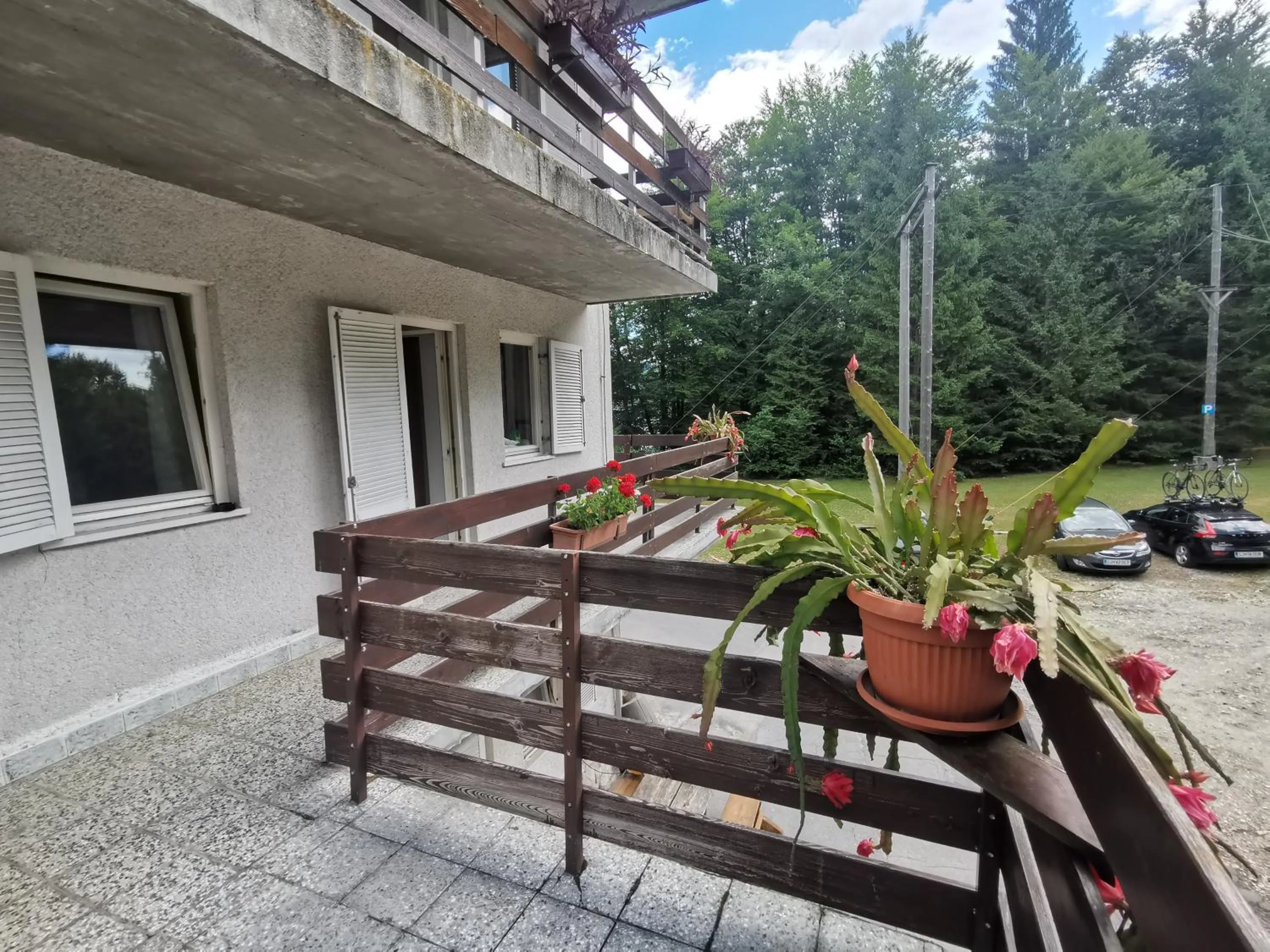 Balcony/Terrace in Hostel pod Voglom