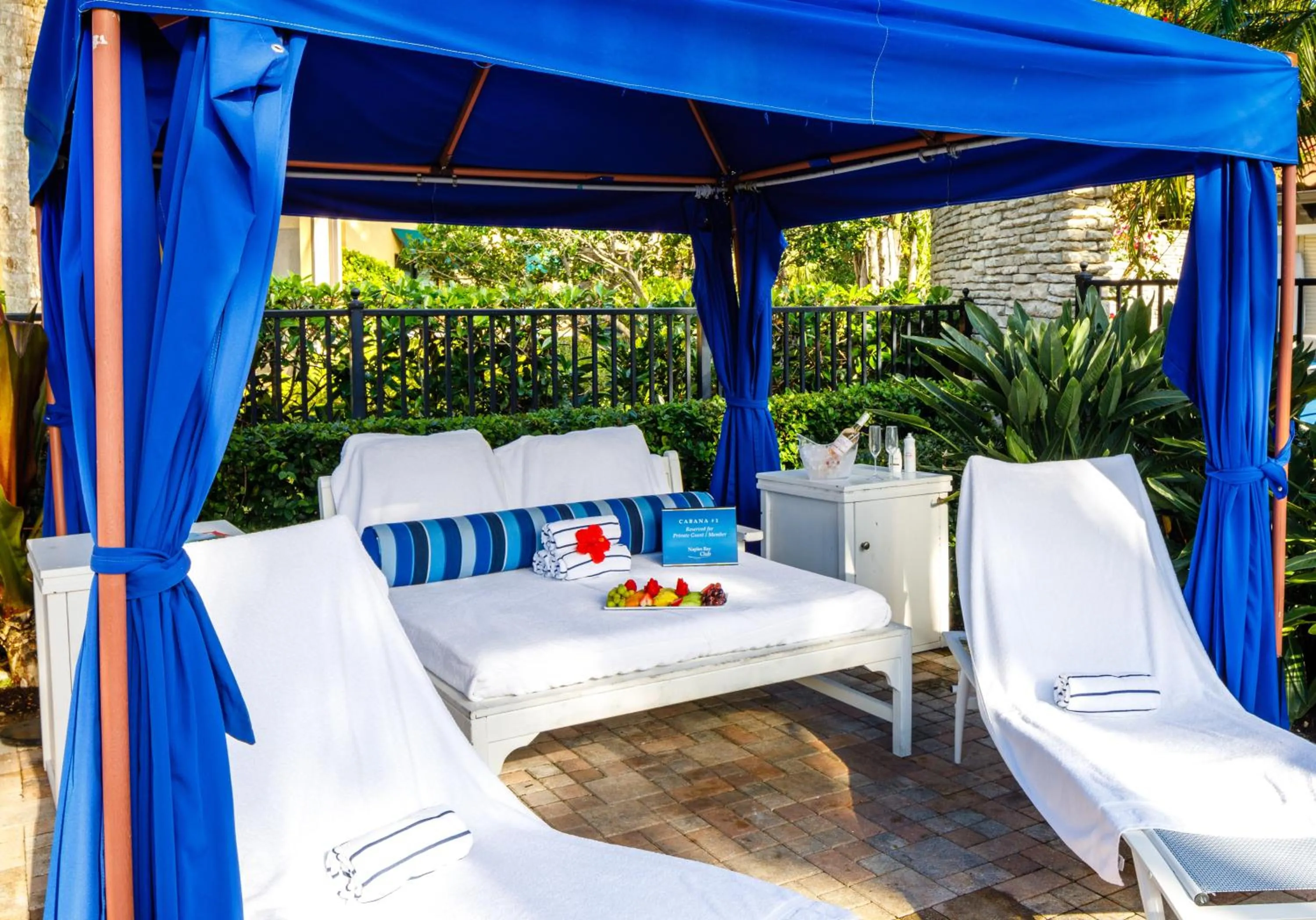 sunbed in Naples Bay Resort and Marina