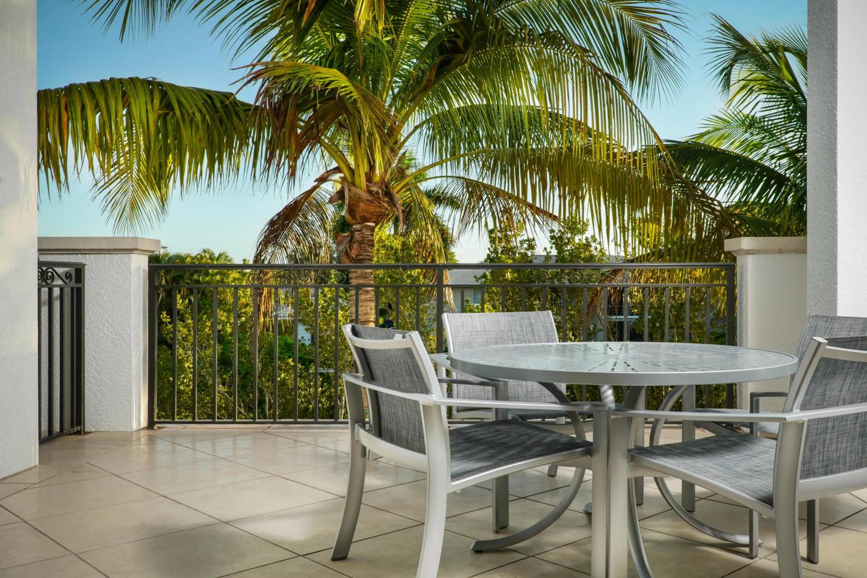 Patio in Naples Bay Resort and Marina