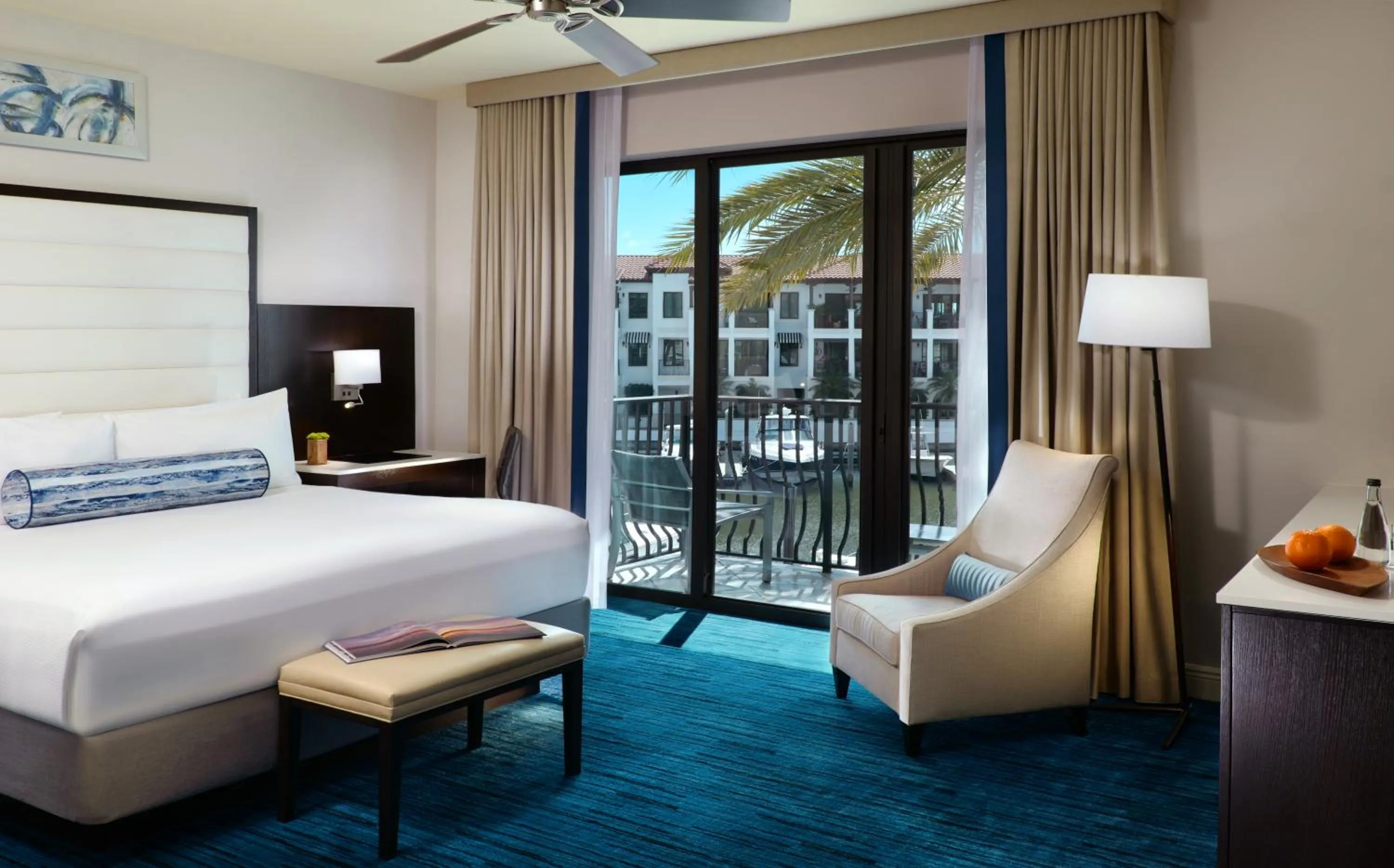 Bed in Naples Bay Resort and Marina