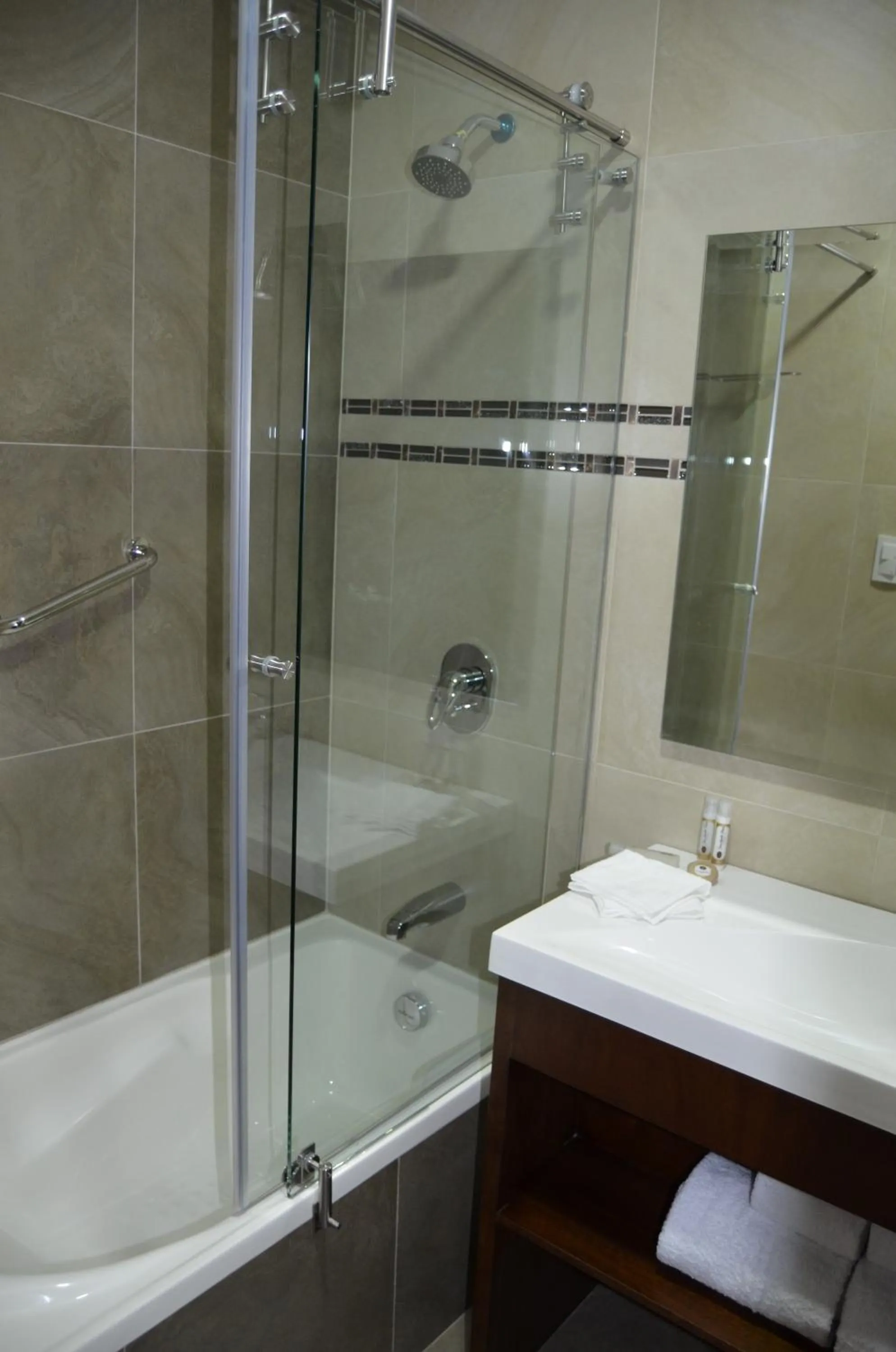 Shower in Hotel San Agustin Plaza