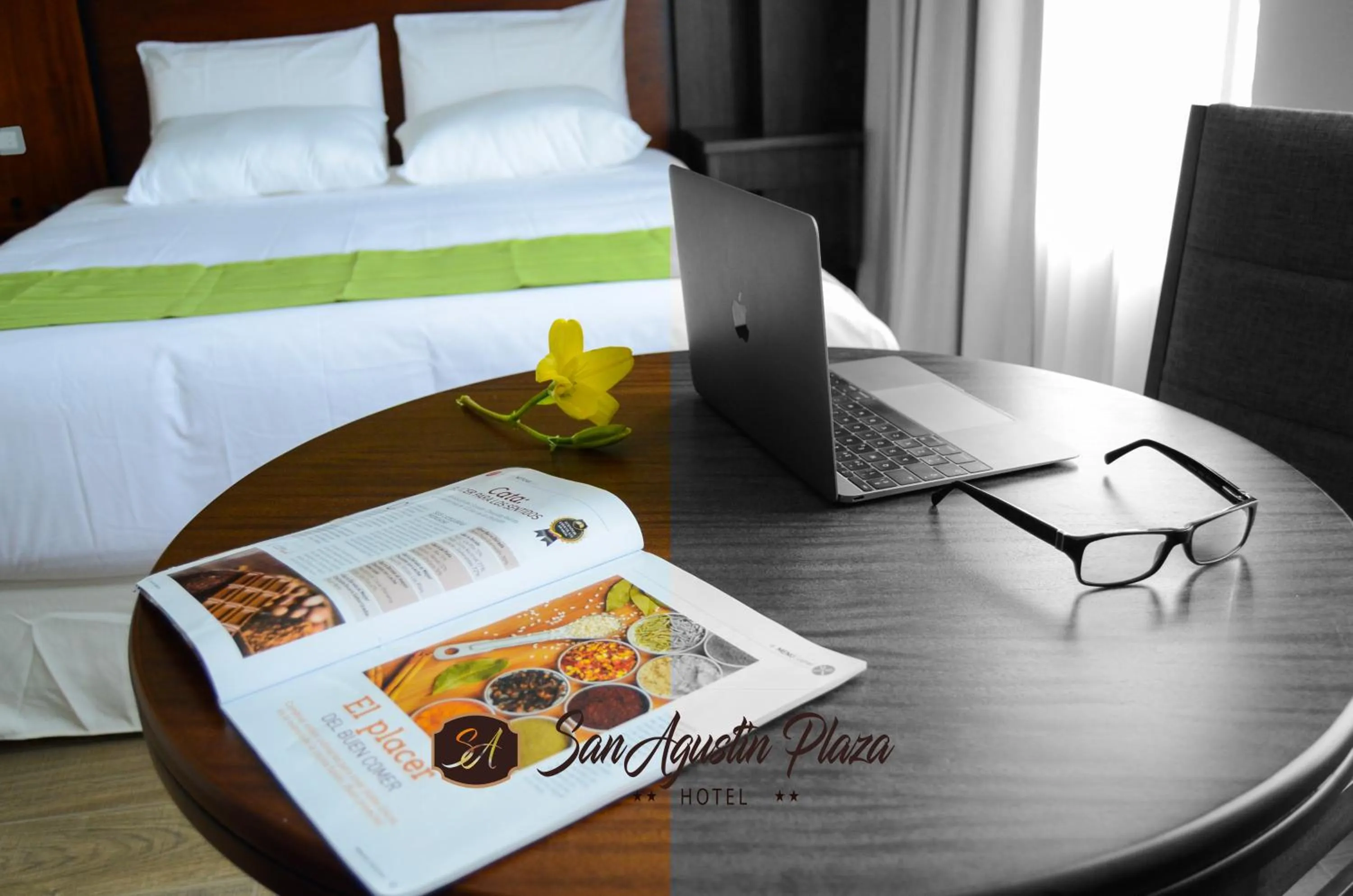 Bed in Hotel San Agustin Plaza