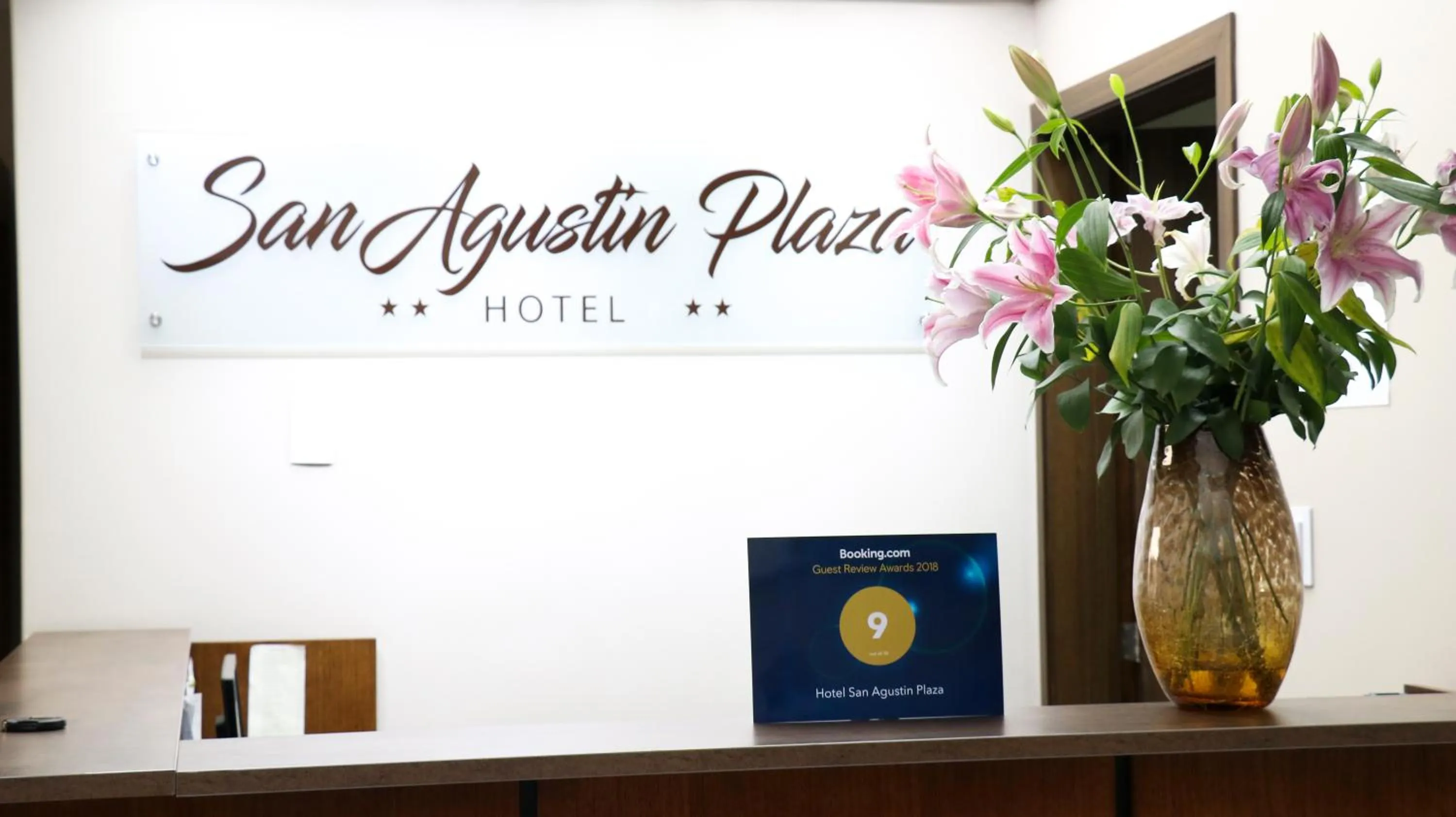 Property logo or sign in Hotel San Agustin Plaza