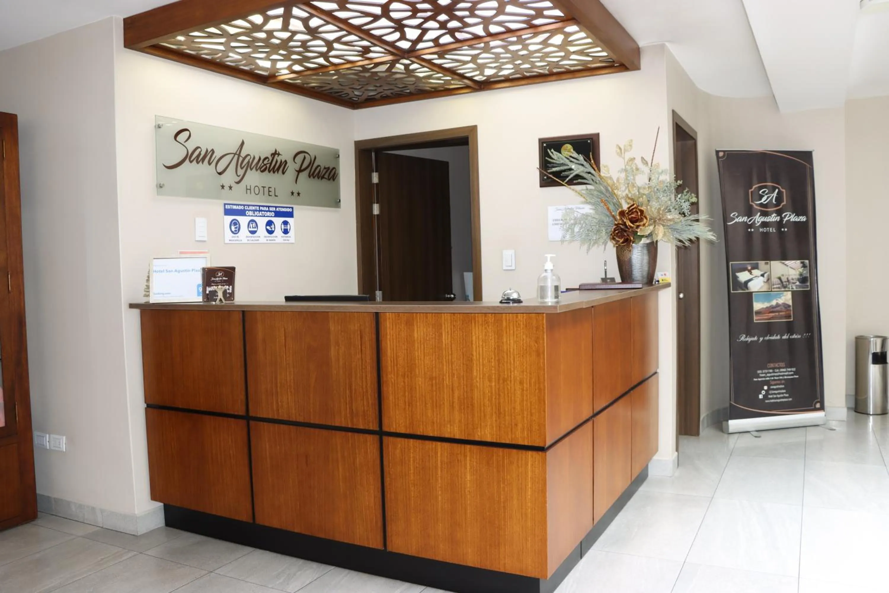 Property logo or sign in Hotel San Agustin Plaza