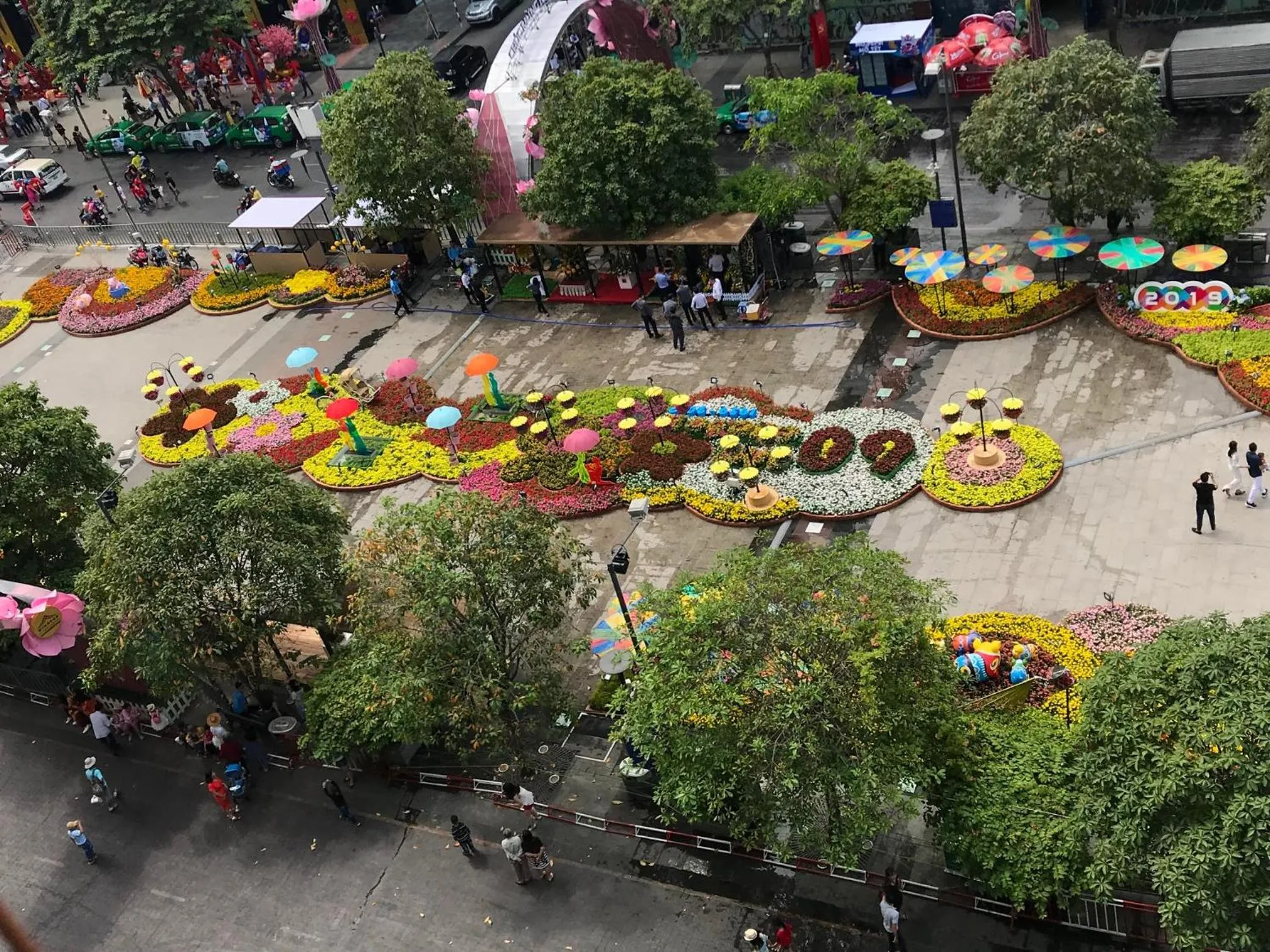 Street view in Oscar Saigon Hotel