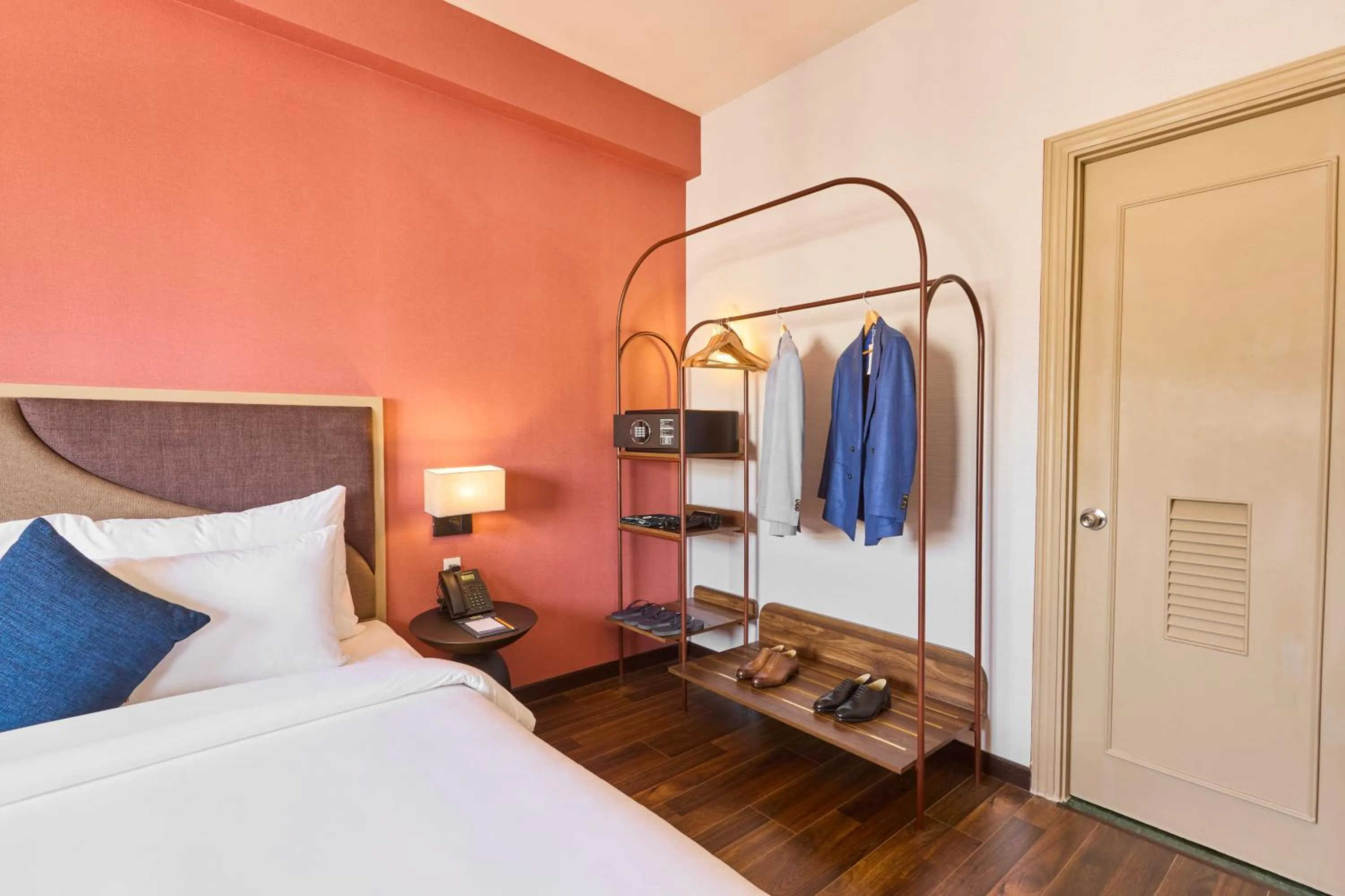 wardrobe, Bed in KiN Hotel Ly Tu Trong Edition