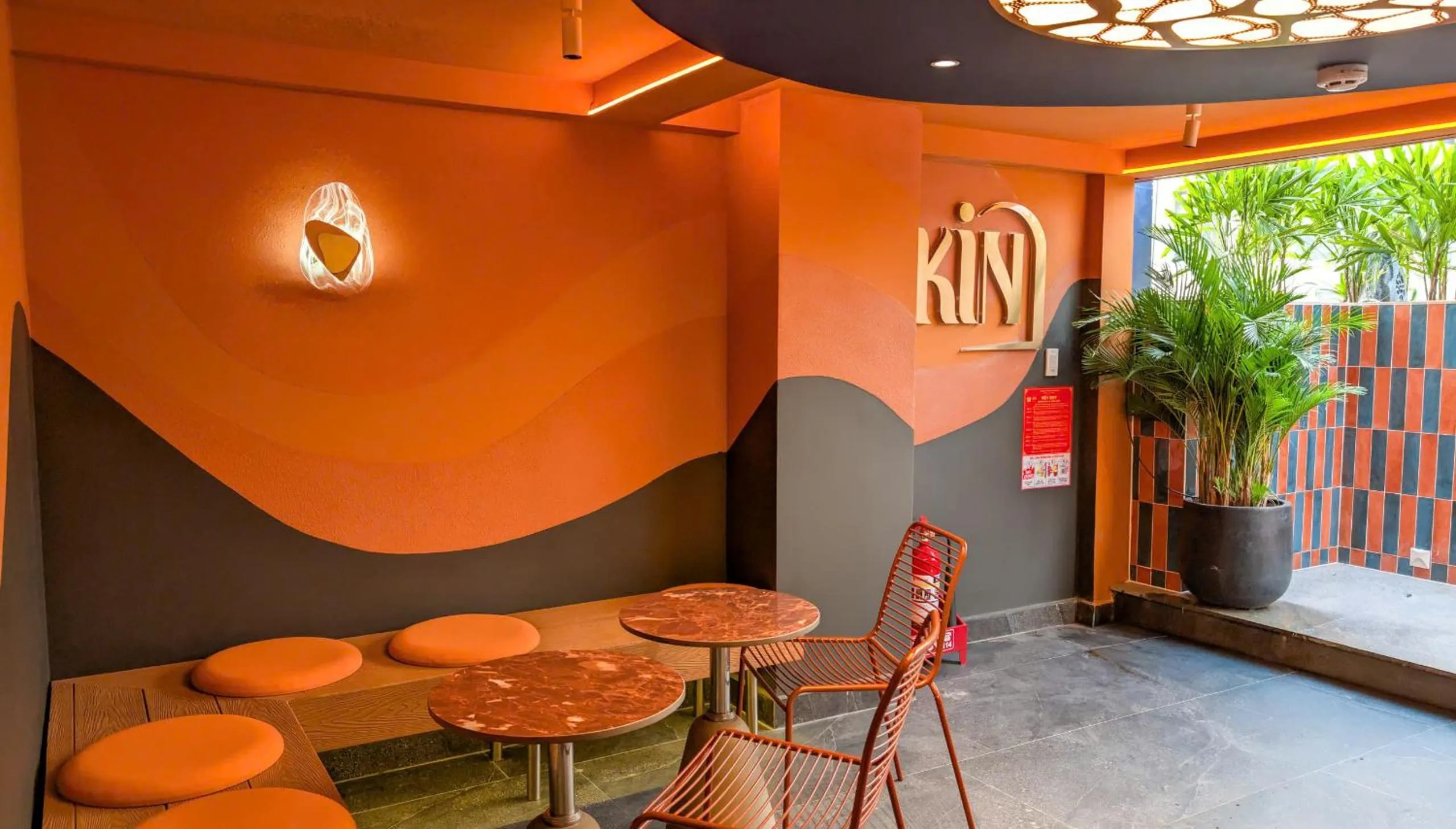 Seating area in KiN Hotel Ly Tu Trong Edition