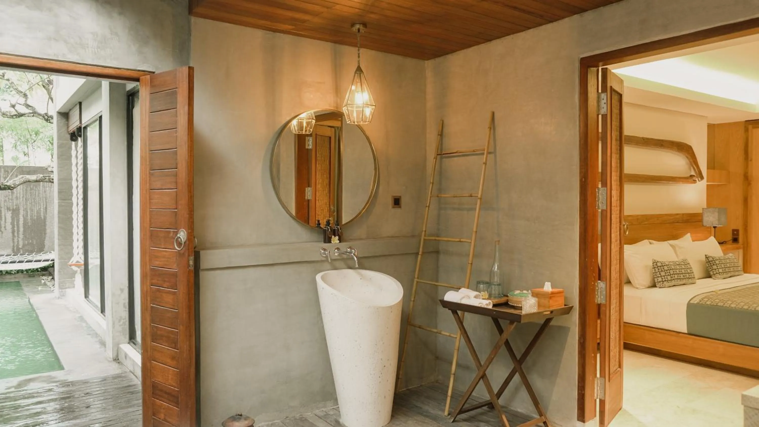 Bathroom, Bed in Annora Villas Seminyak