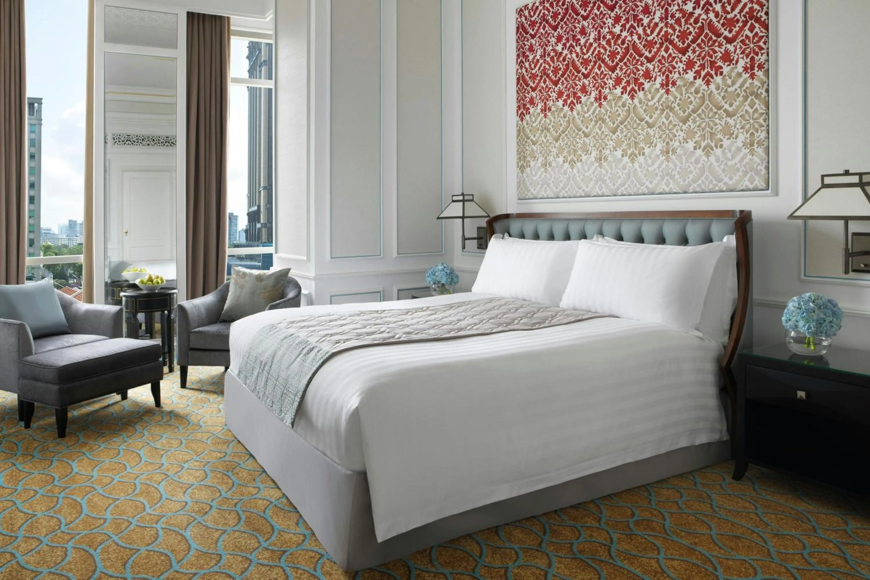 Living room, Bed in Frasers House, a Luxury Collection Hotel, Singapore