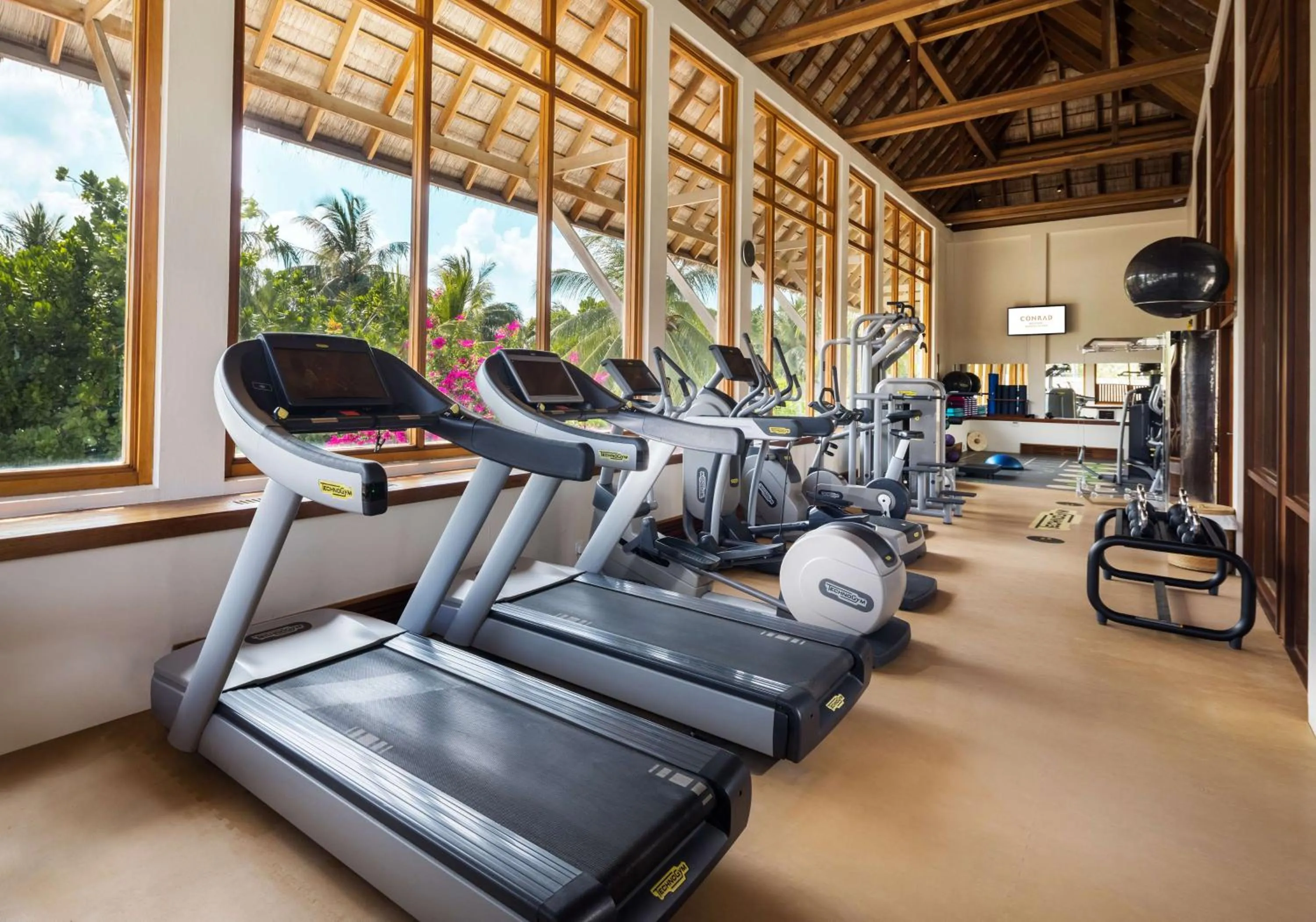 Fitness centre/facilities in Conrad Maldives Rangali Island
