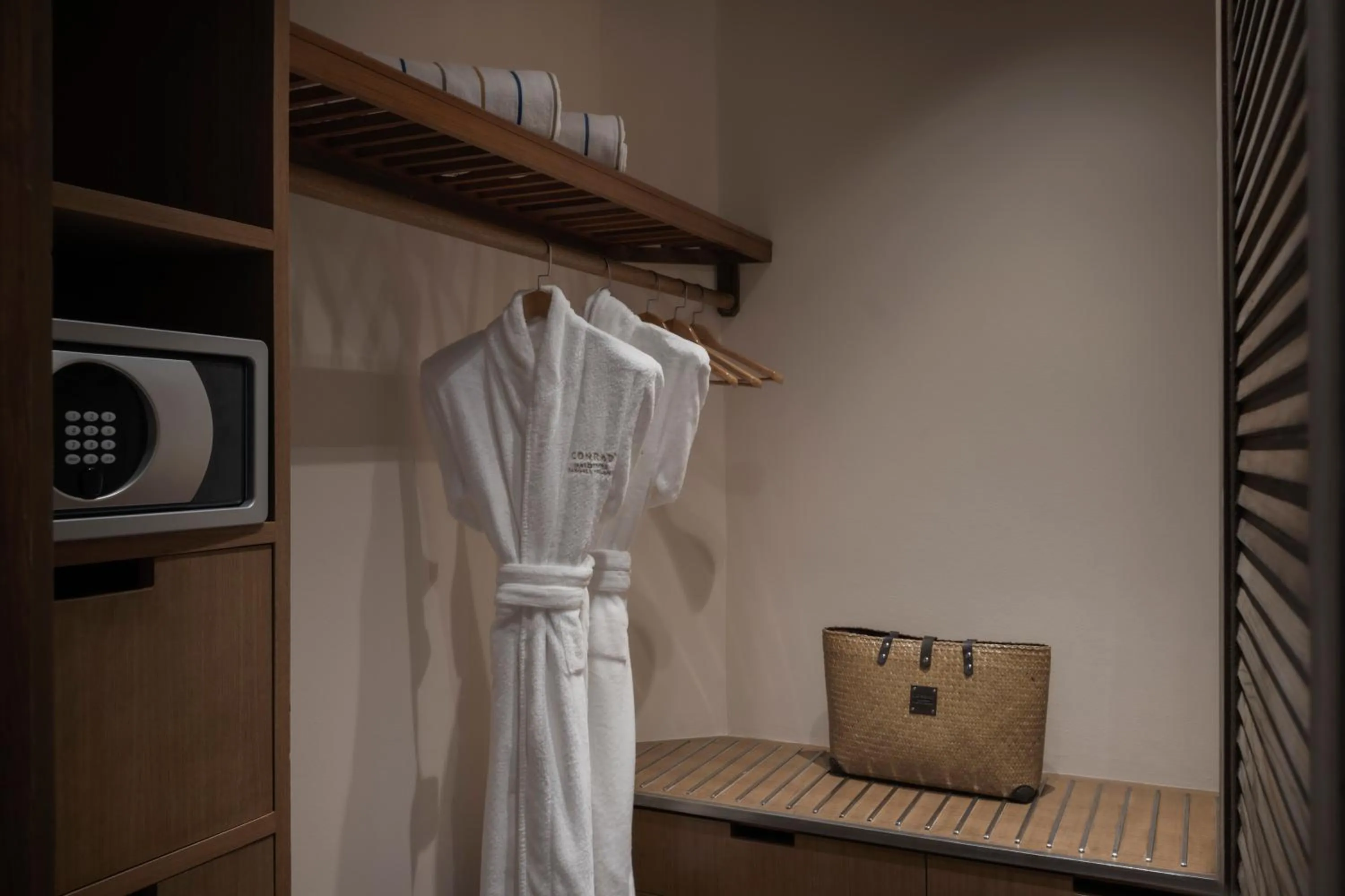 wardrobe in Conrad Maldives Rangali Island