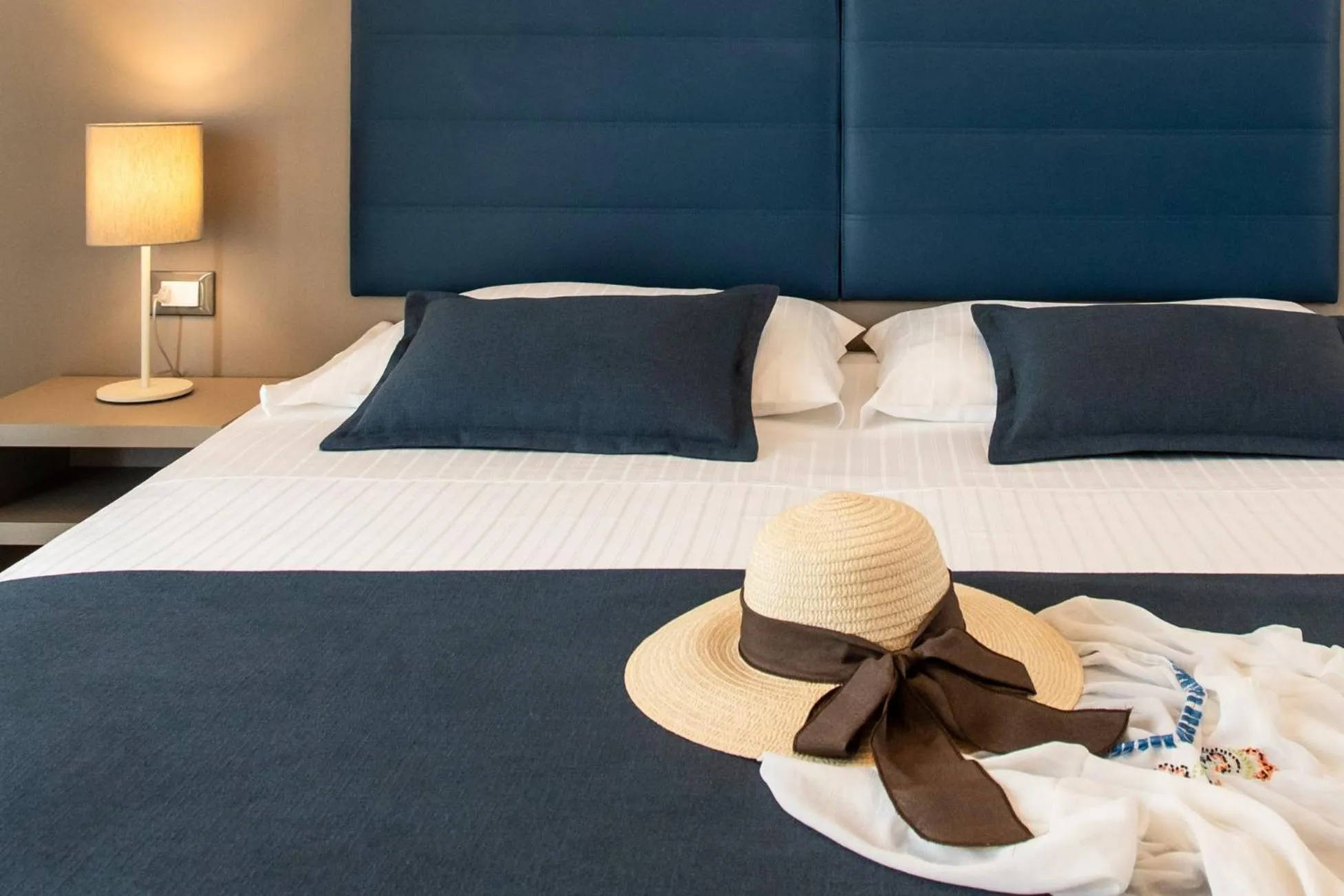 Bed in Hotel Delle Mimose