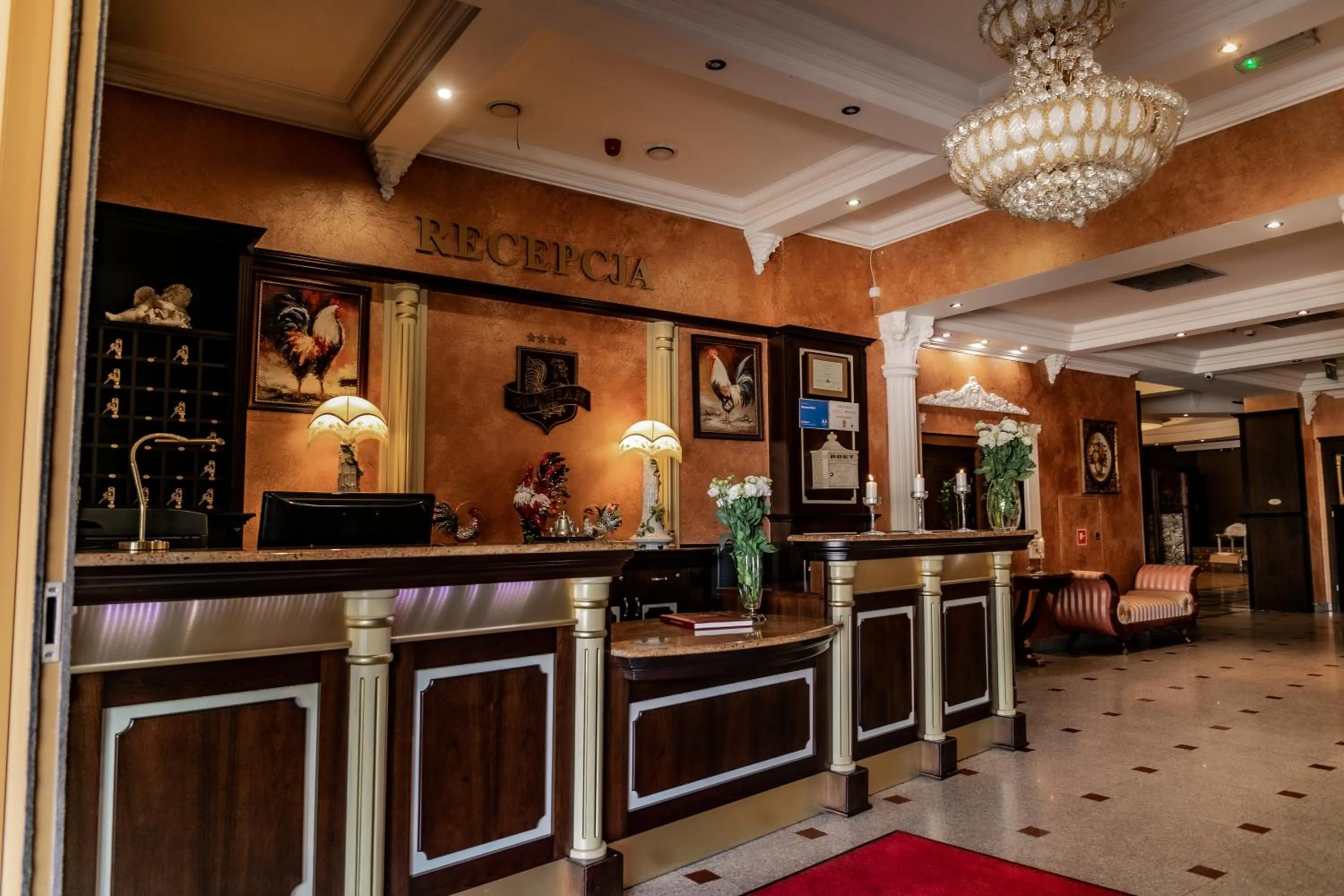 Lobby or reception in Oławian Hotel