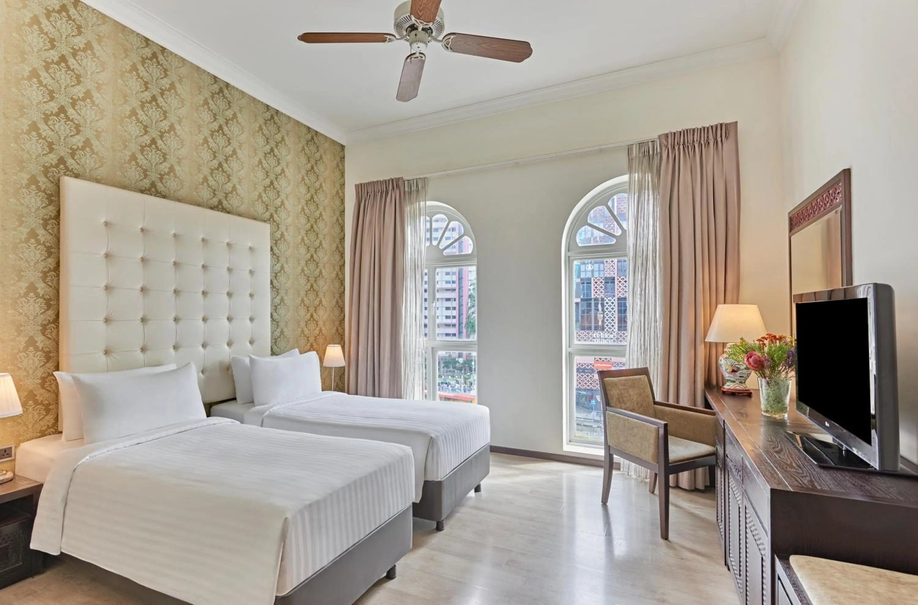 Bedroom, Bed in Village Hotel Albert Court by Far East Hospitality