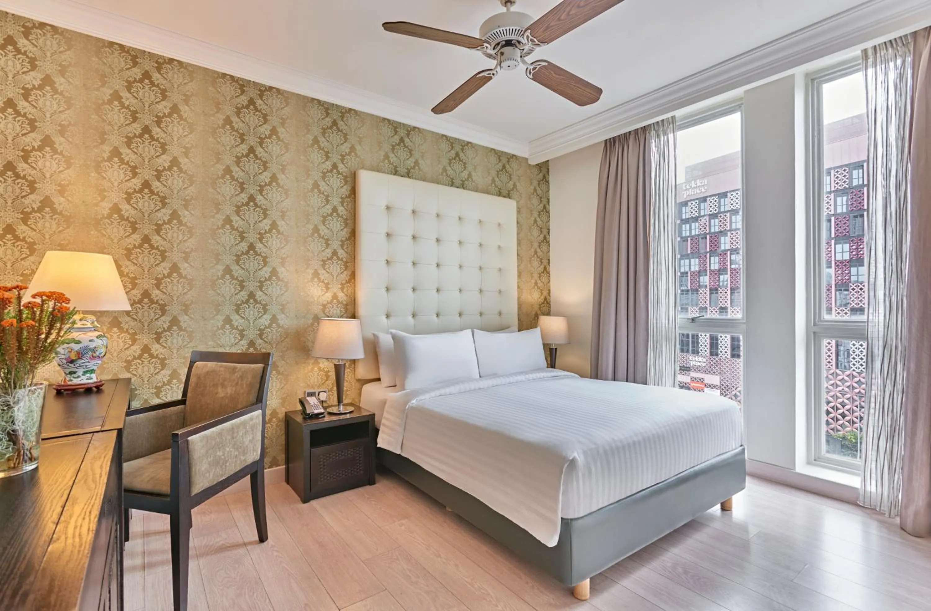 Bedroom, Bed in Village Hotel Albert Court by Far East Hospitality