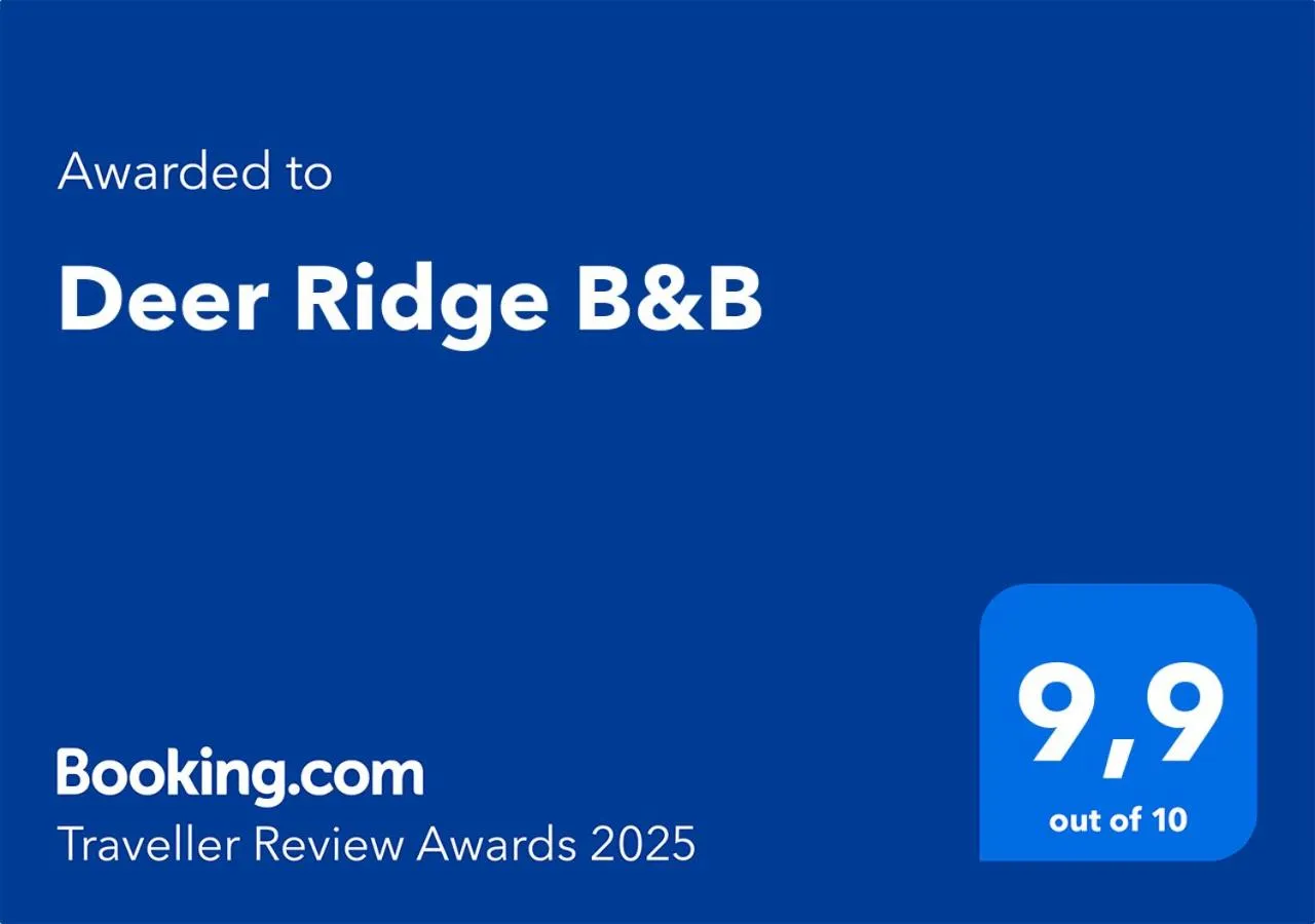 Certificate/Award in Deer Ridge B&B