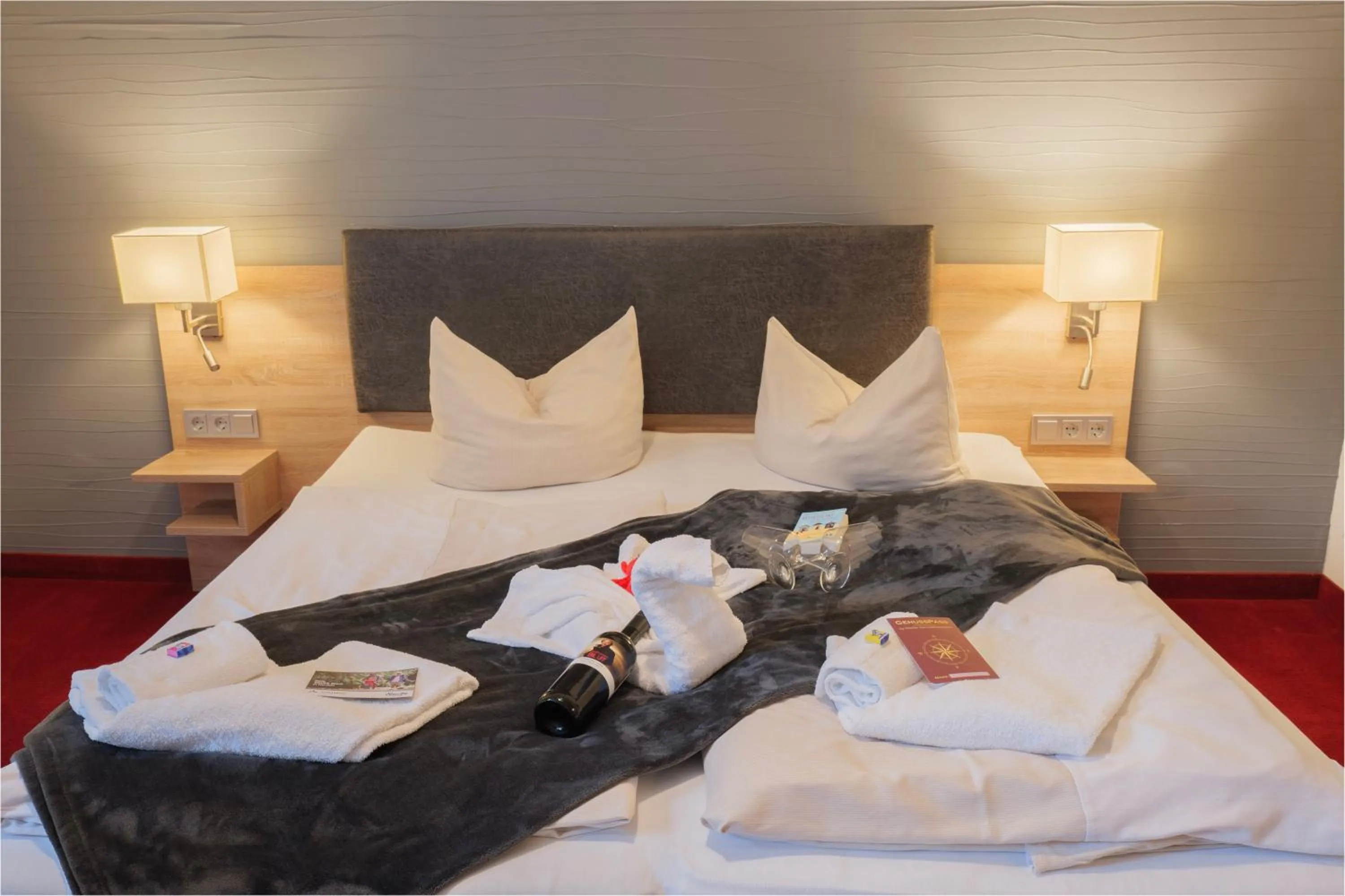 Bed in Stadthotel-Garni Smutje