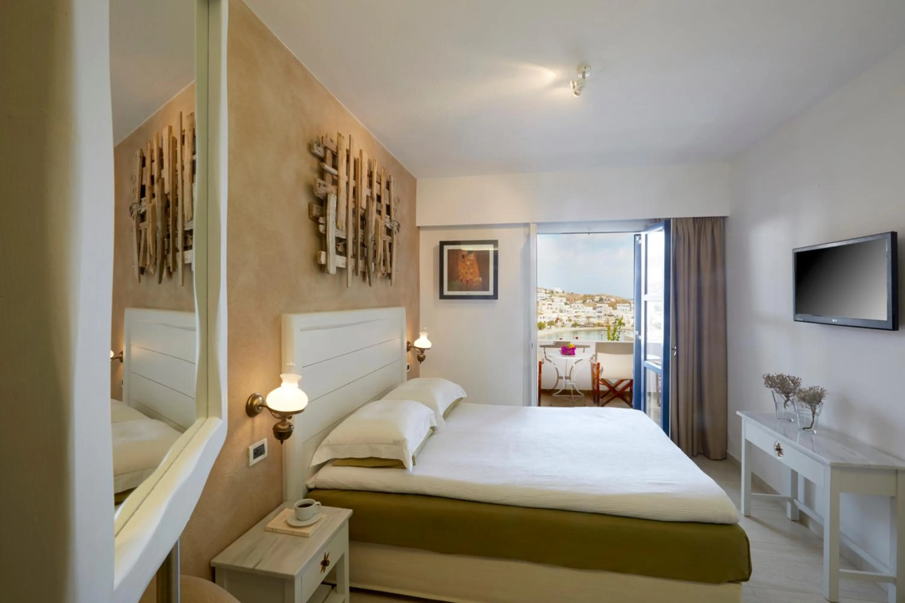 Bedroom, Bed in Vrahos Boutique Hotel