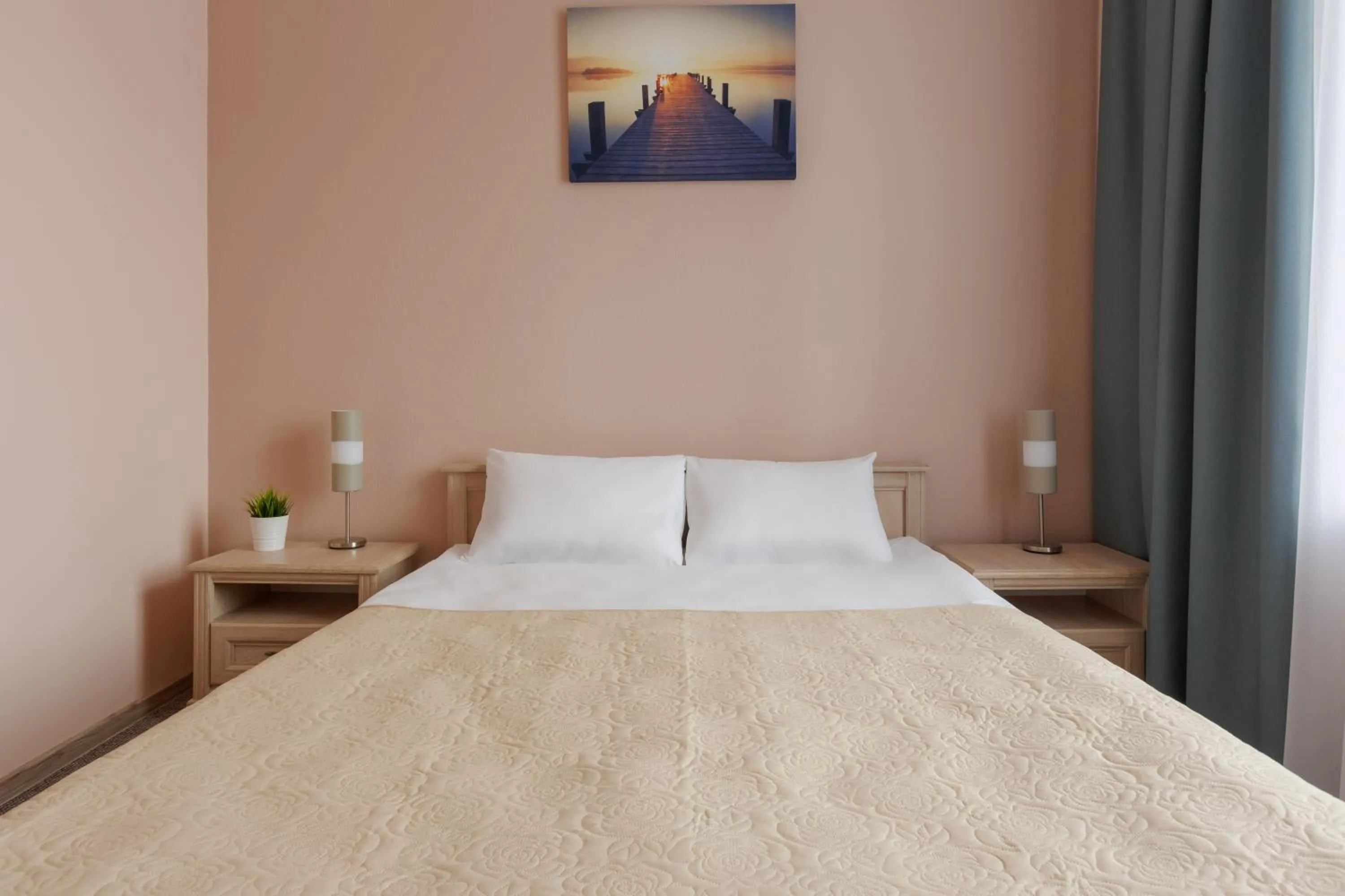 Bed in Nika Apart hotel