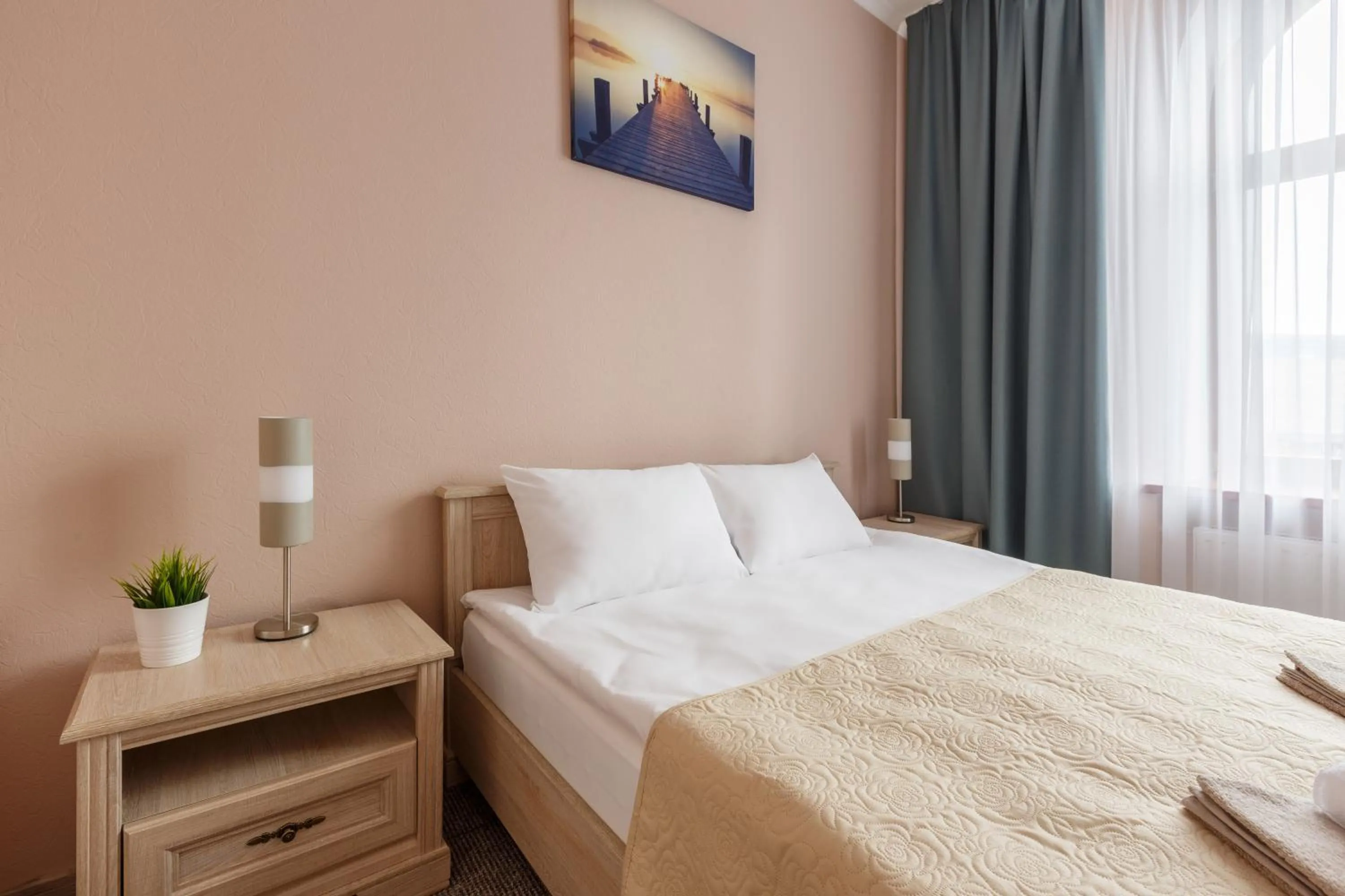 Bed in Nika Apart hotel