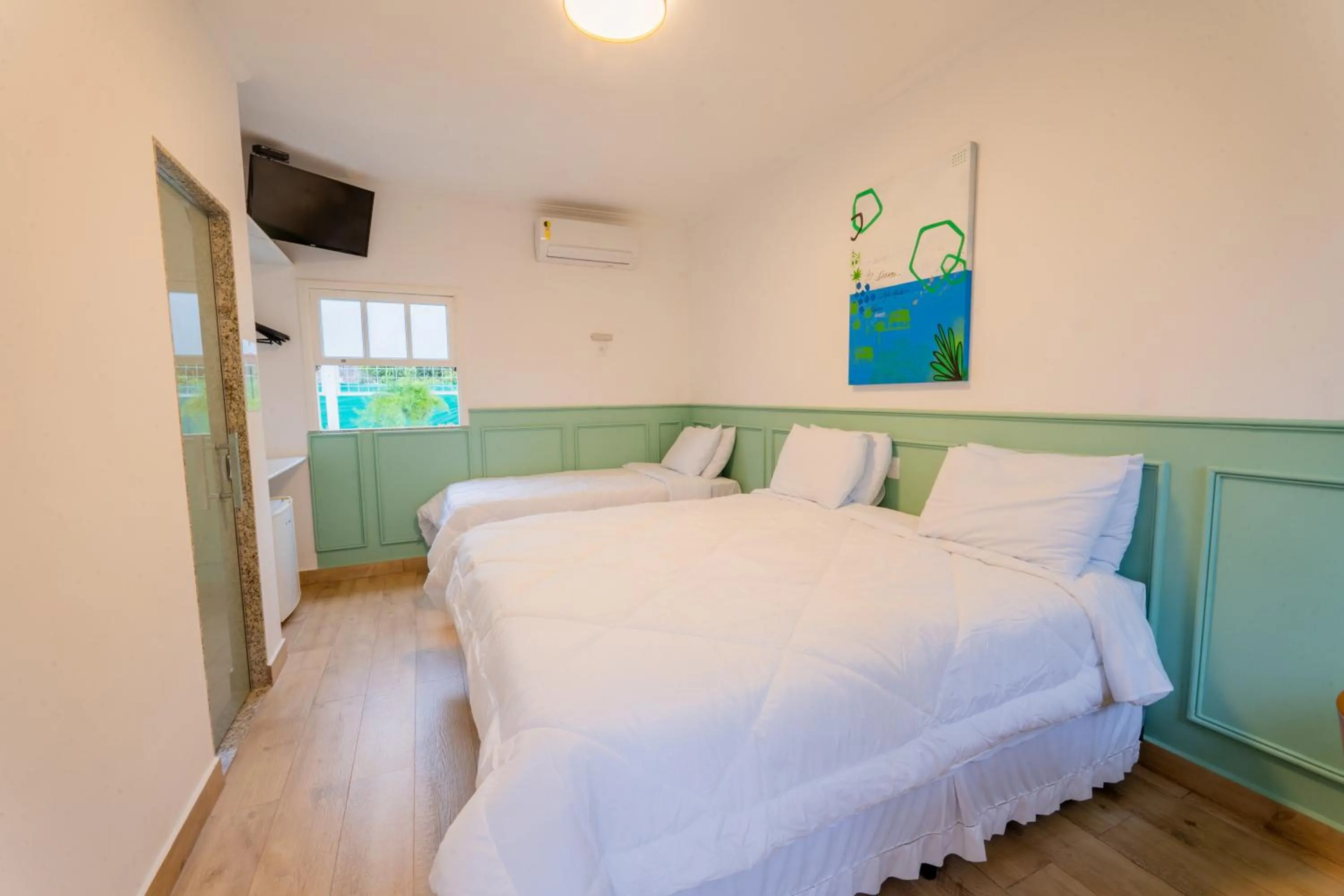 Bed in Pousada Cabore