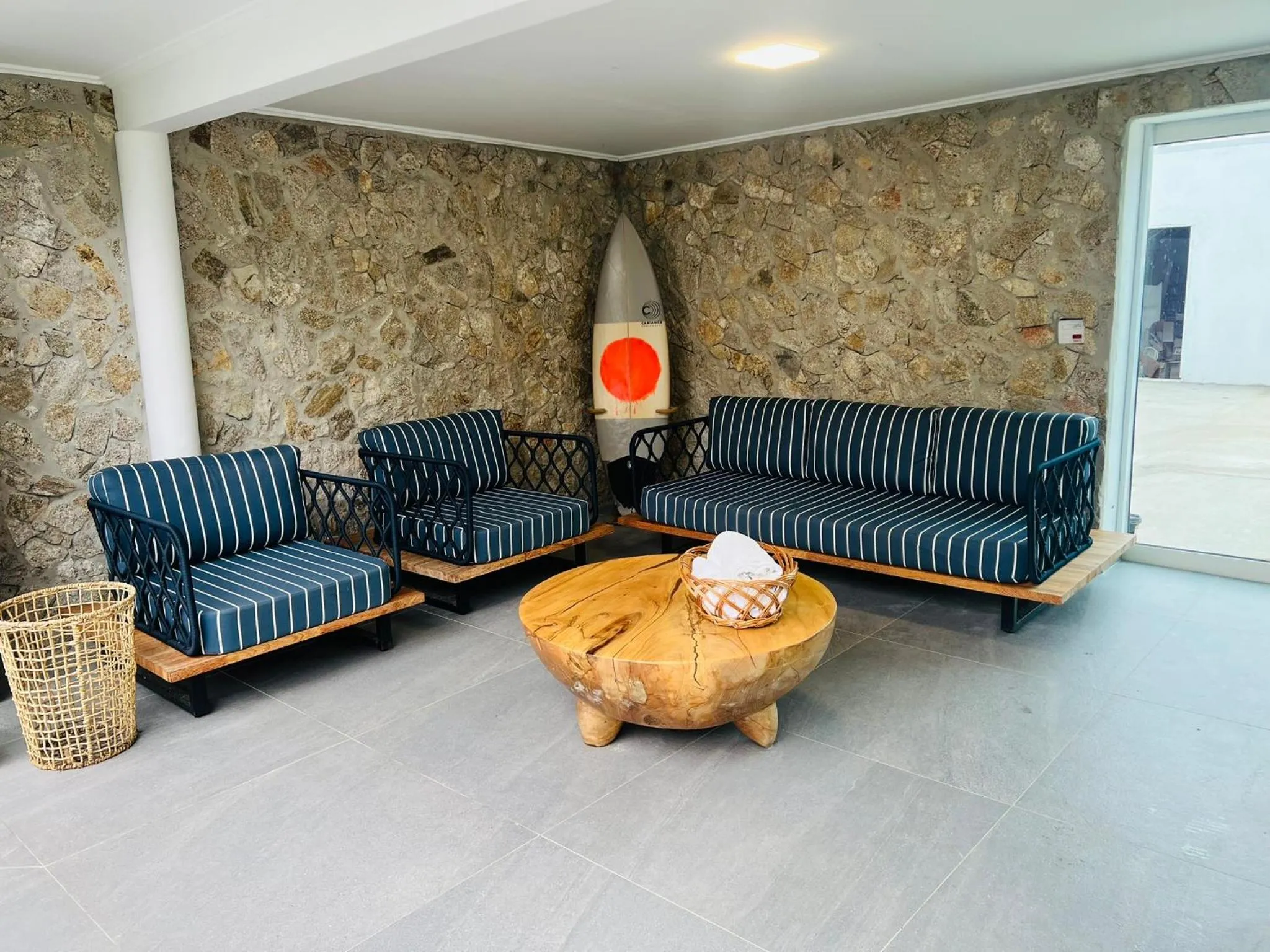 Seating area in Pousada Cabore