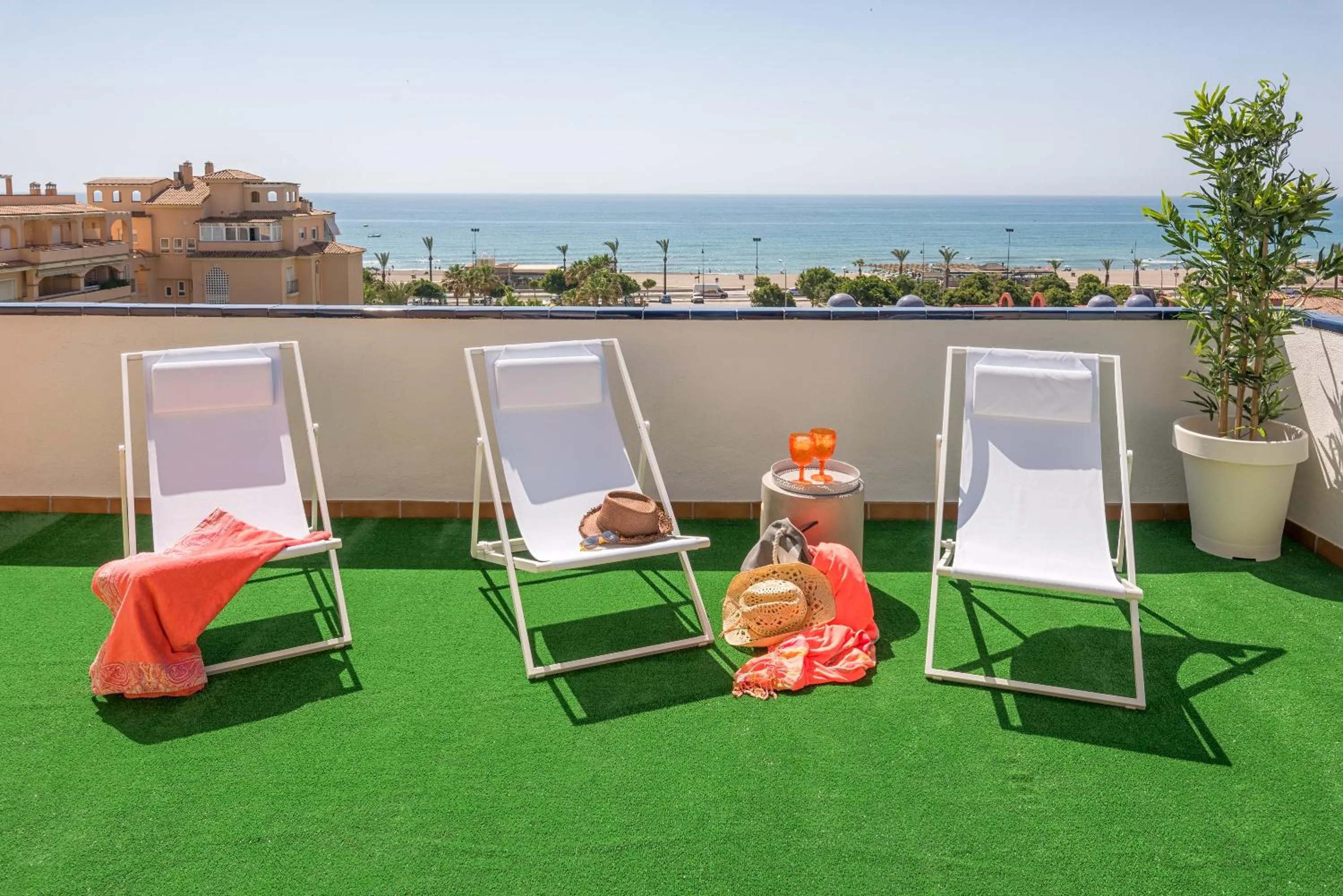 Balcony/Terrace in iloftmalaga Ático Playa de los Álamos